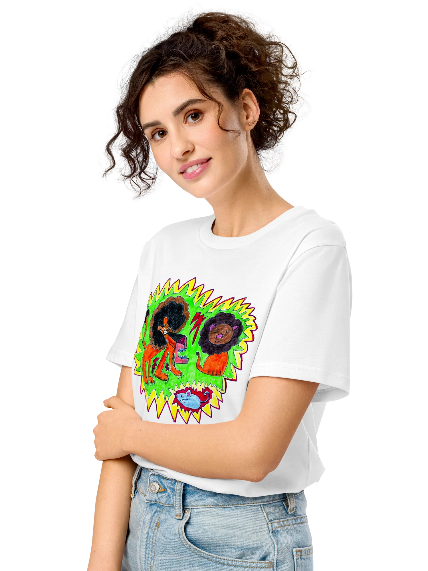 Lively Lions Organic T-Shirt product image (9)