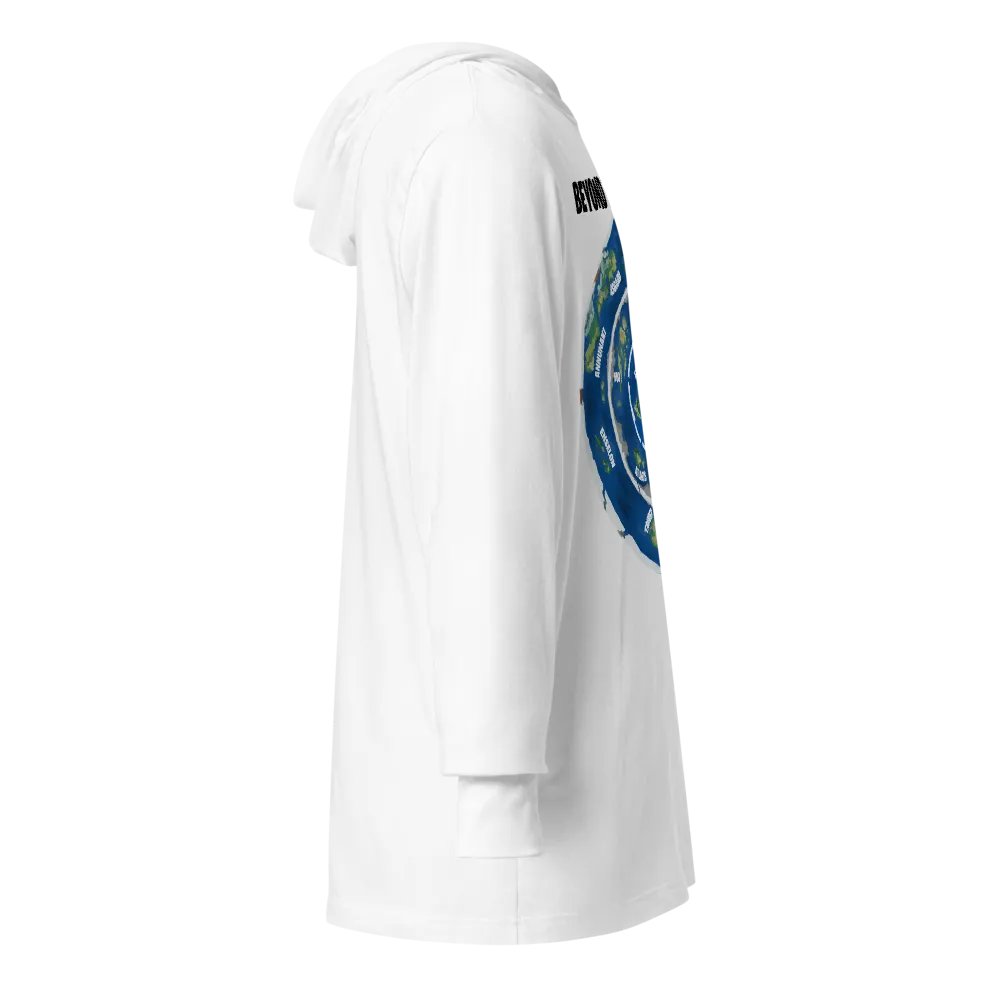 Unisex Hooded Tee Beyond the Ice Wall Map product image (5)