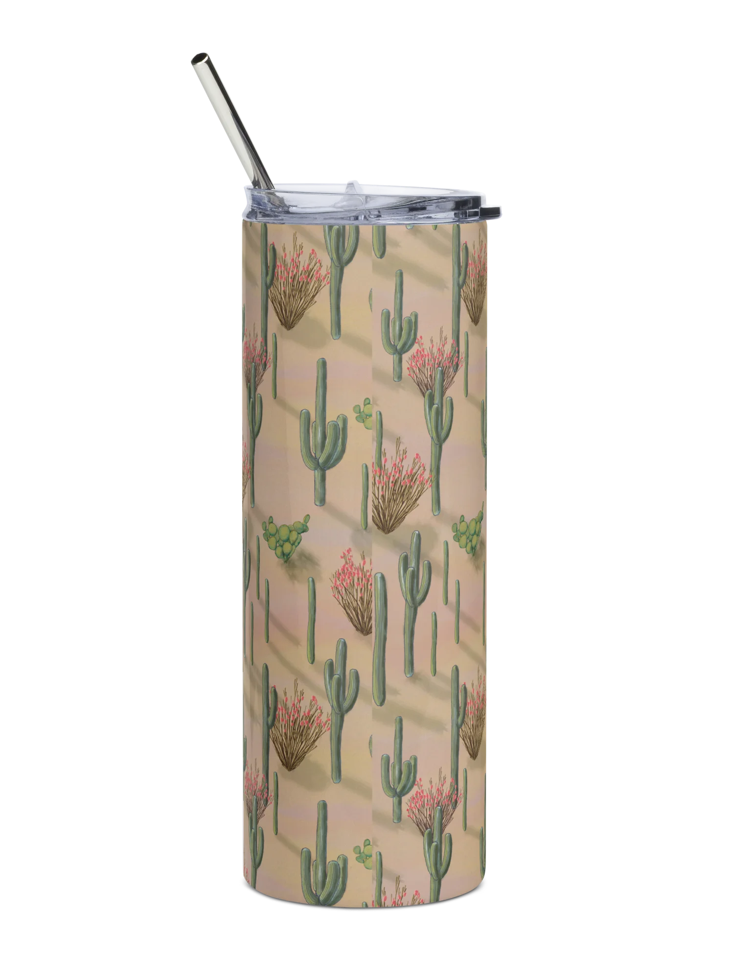Saguaros of the Sonoran Desert Stainless Steel Tumbler with Straw product image (12)