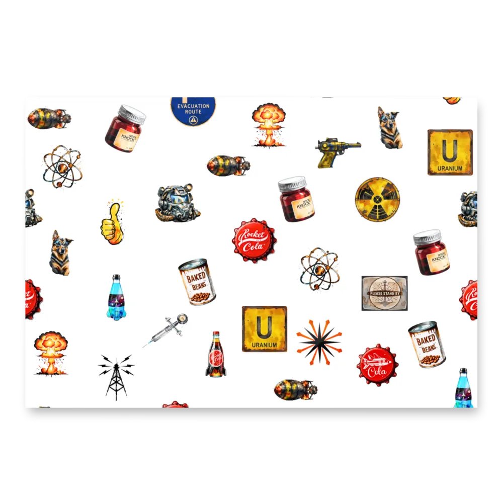 Wasteland-Inspired Wrapping Paper Set #fallout product image (2)