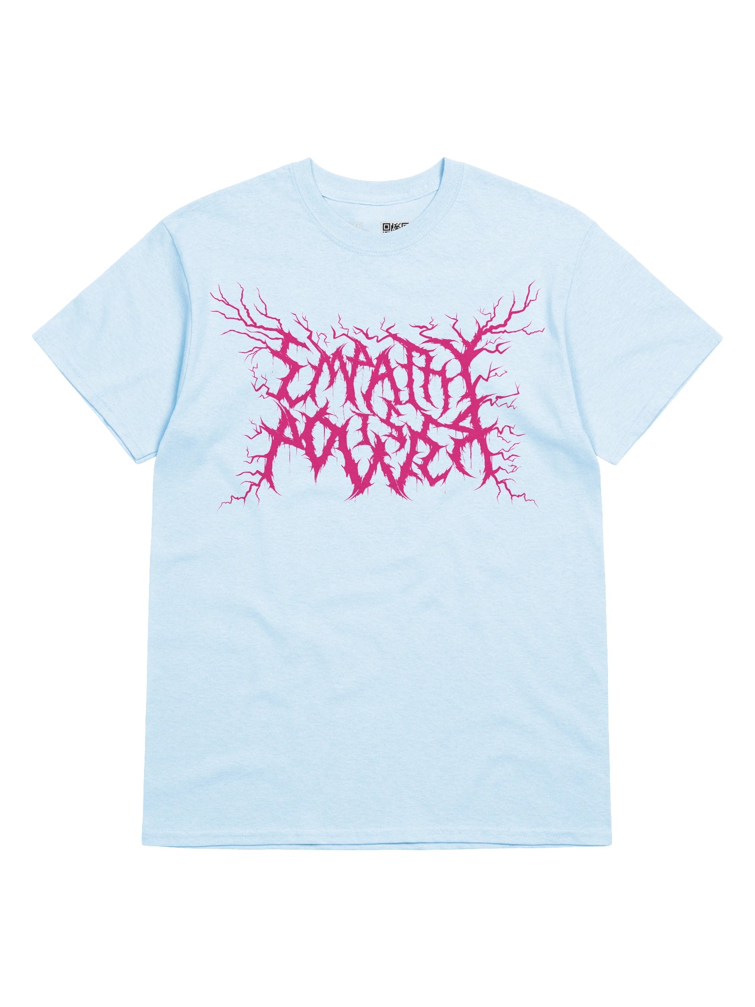 DEATH METAL Empathy is Power T-Shirt (Pink Logo) product image (5)
