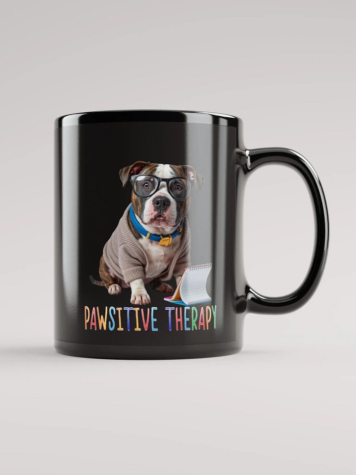 Pawsitive Therapy Black Mug product image (1)