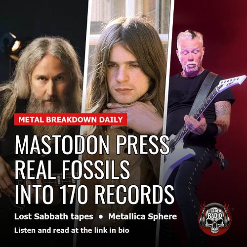 A bag of mastodon teeth, twenty years in a box, now pressed into 170 copies of a Mastodon record. 🦣

Troy Sanders's idea. A g...