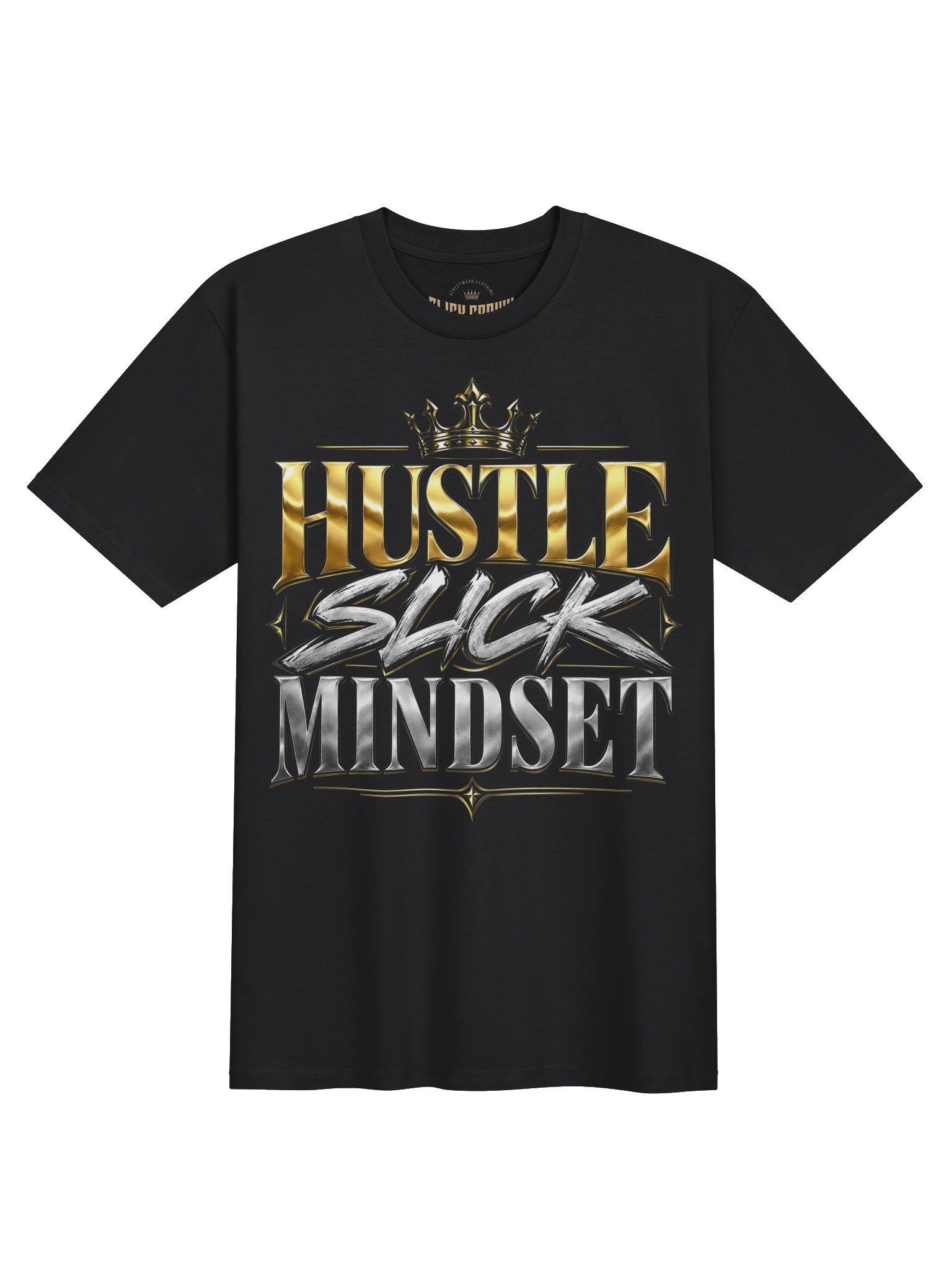 "HUSTLE SLICK MINDSET" Premium Heavyweight Tee product image (1)