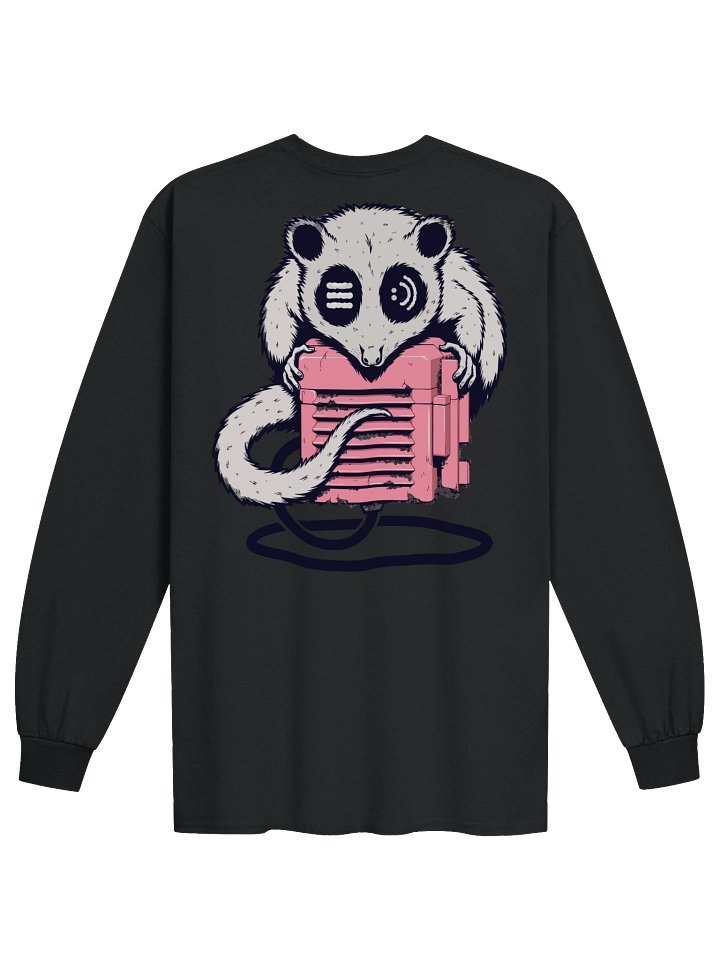 Possum Node Signal Buffering | Heavyweight Boxy Fit Long Sleeve Tee | HonestIndustrial product image (3)