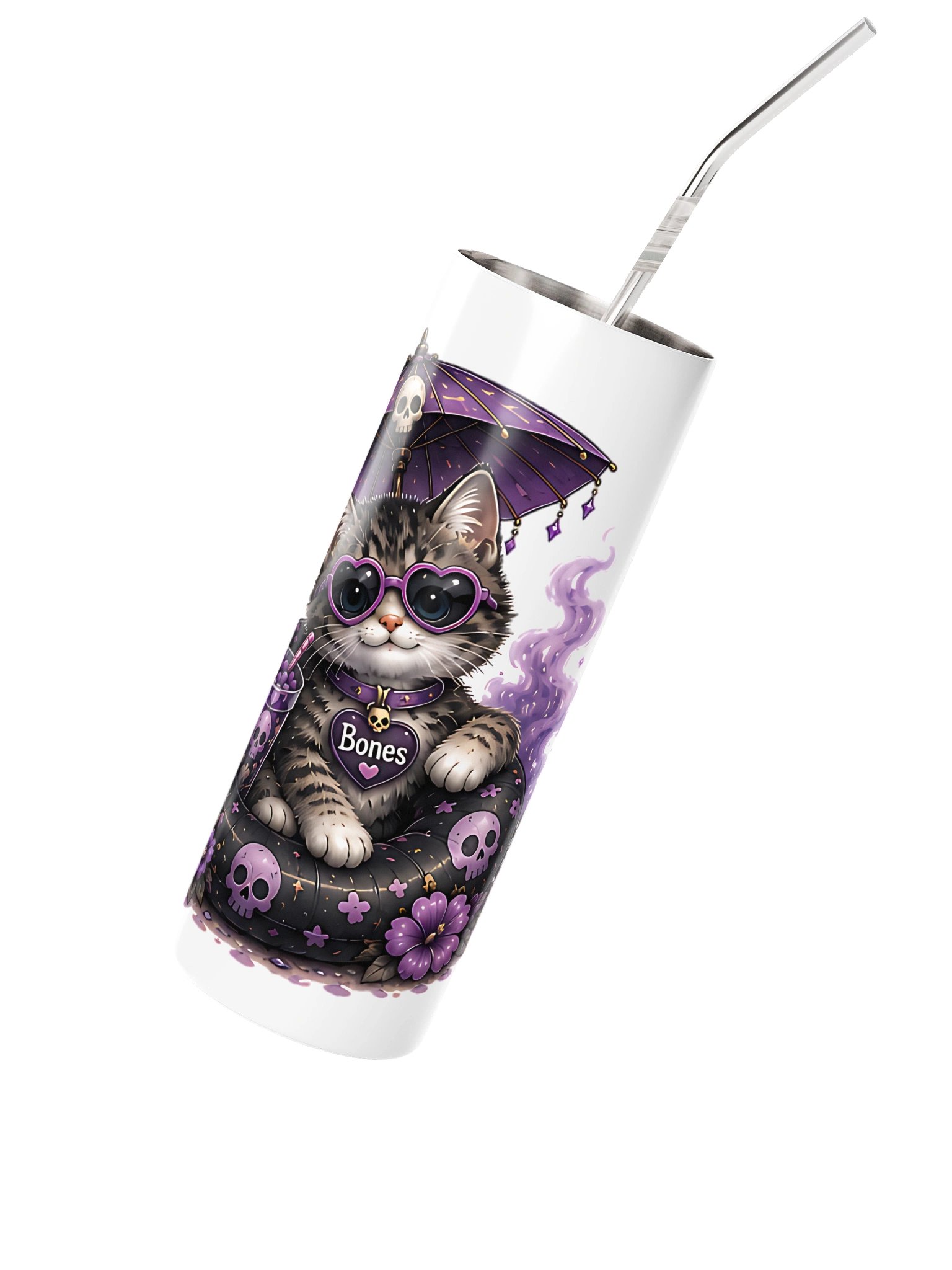 ''Bone the Summer Cat'' Stainless Steel Tumbler product image (3)