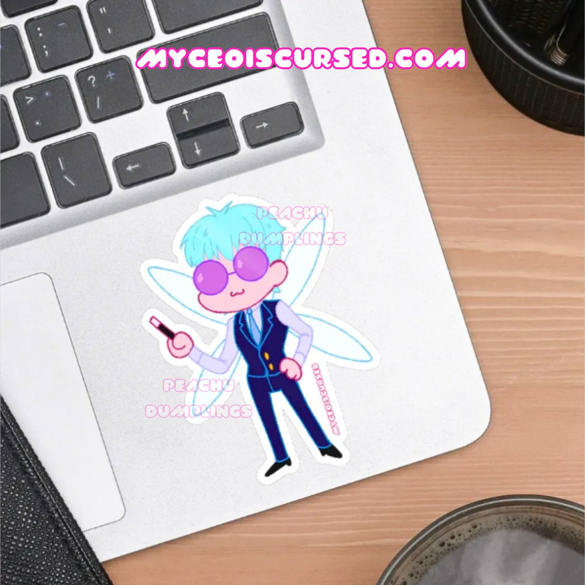 Office Fairy - Glossy Sticker 💜 product image (2)