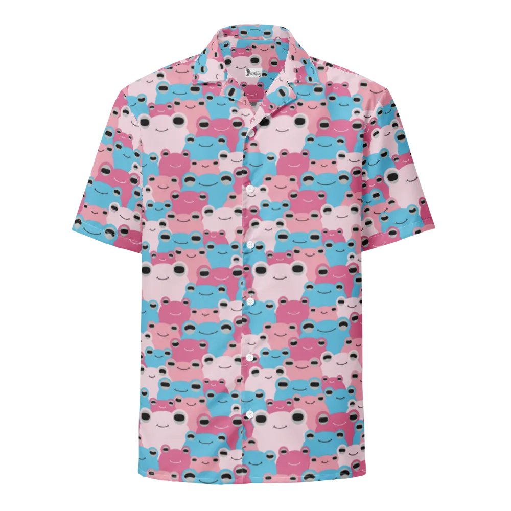 Frog-waiian Shirt Trans Flag Colors product image (1)