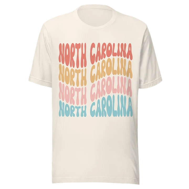 North Carolina Retro Wavy Tee product image (2)