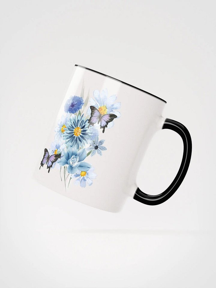 Blue Floral Symphony Ceramic Mug product image (4)