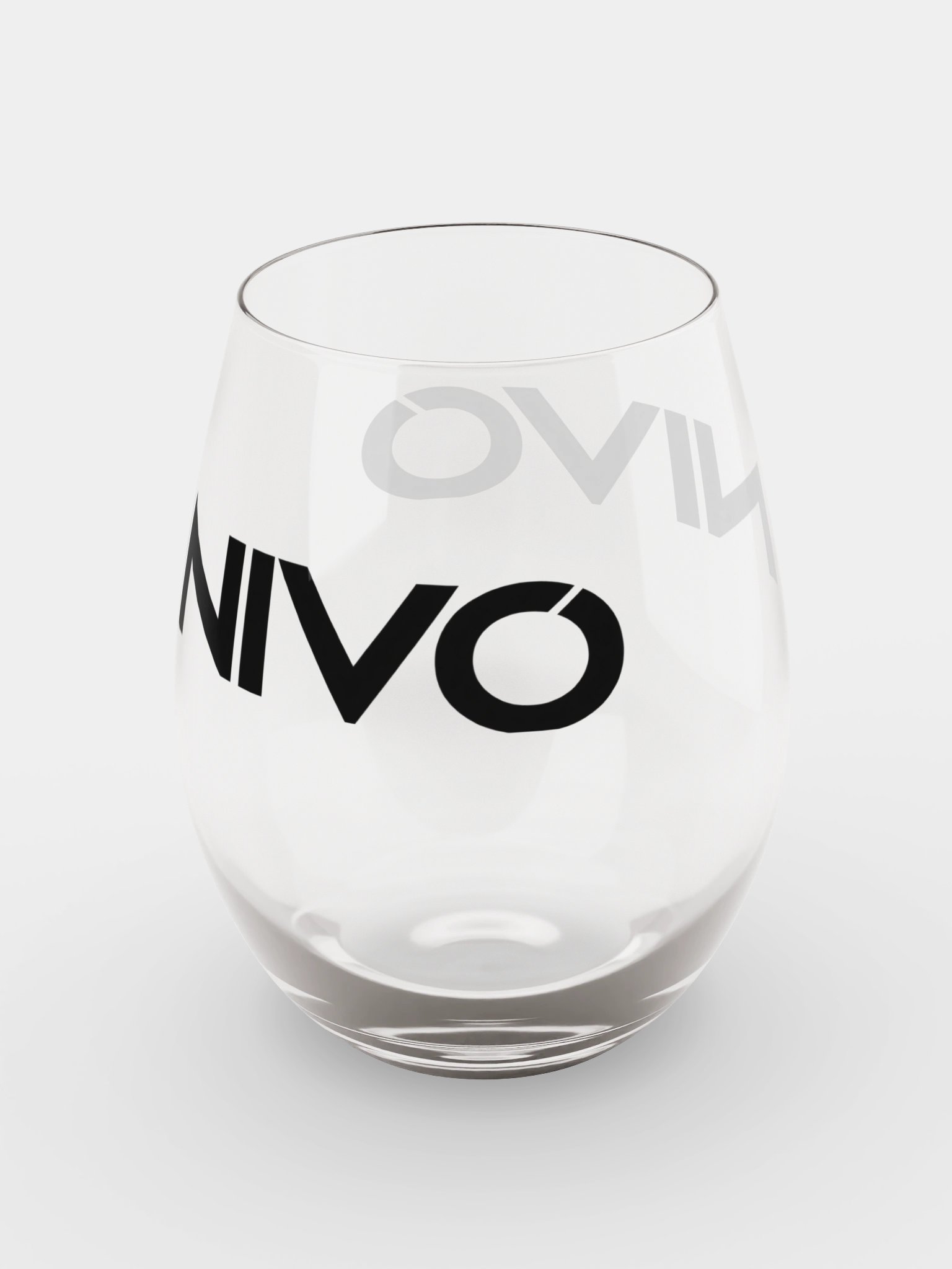 NIVO Logo Stemless Wine Glass product image (7)