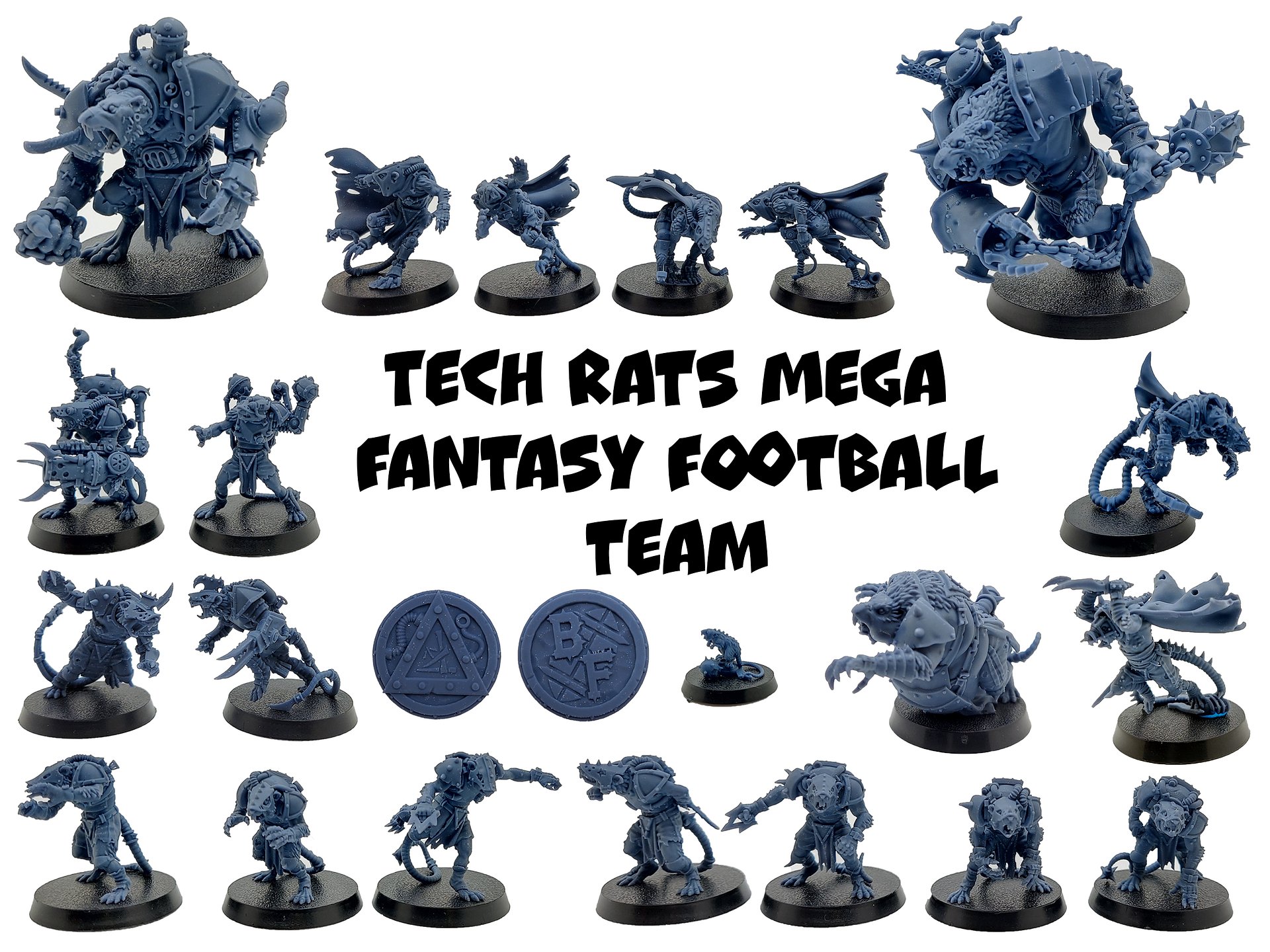 Mega Tech Rats Fantasy Football Team - Brutefun Miniatures product image (1)