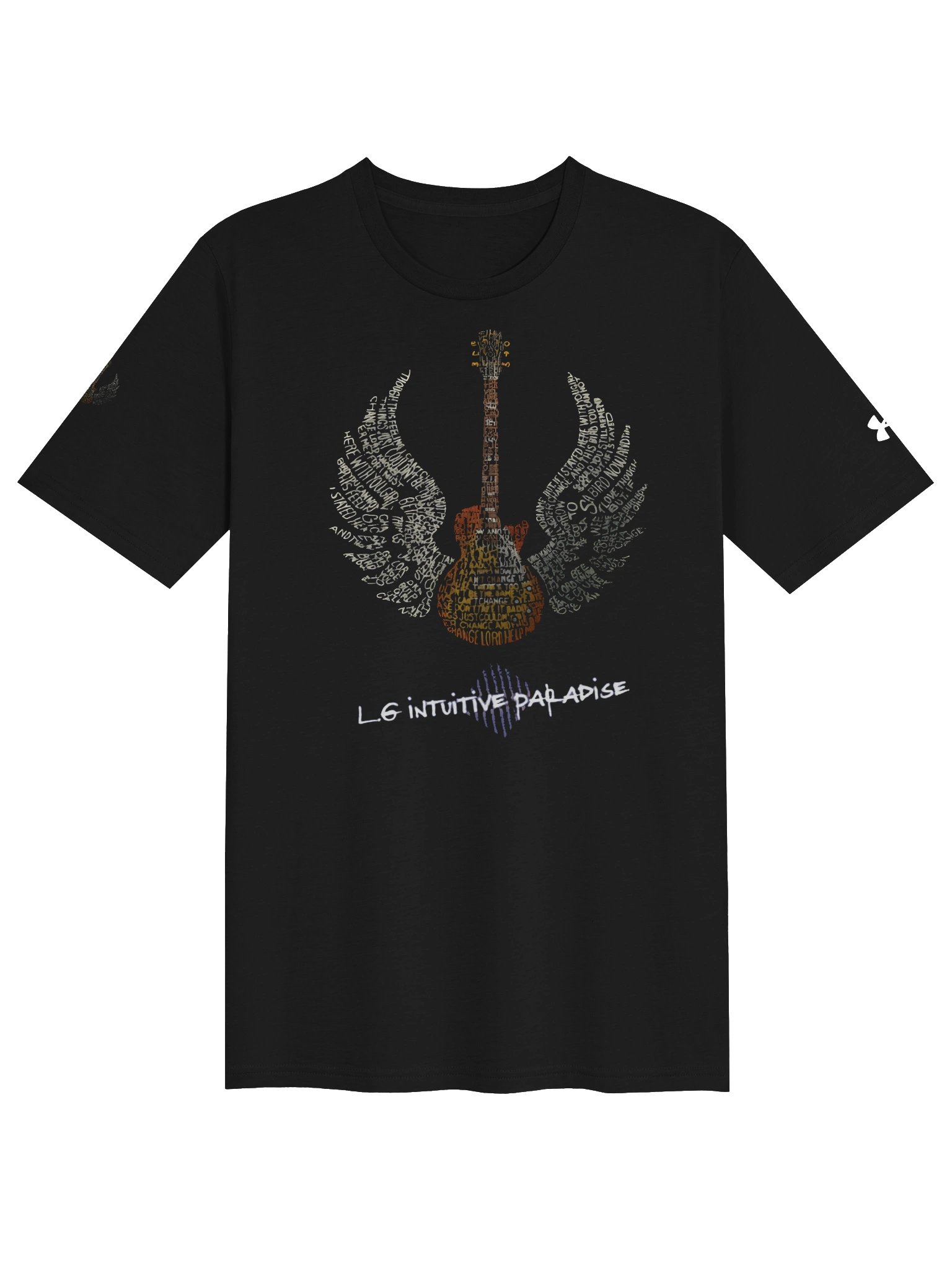 Text Guitar Wings Graphic Tee product image (1)