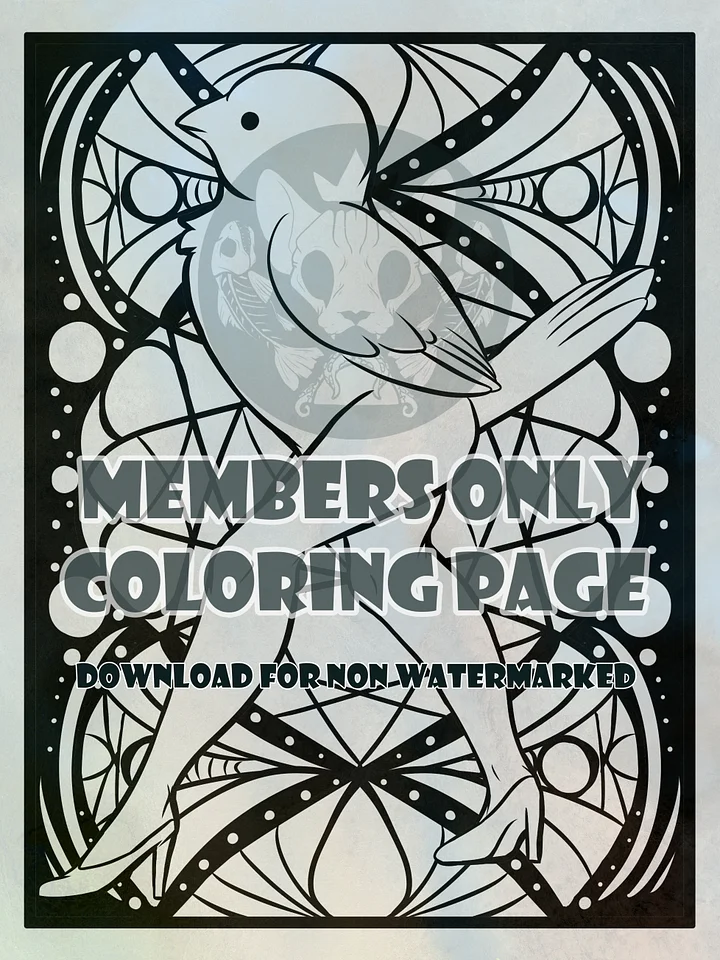 Birdy strut - coloring page product image (1)