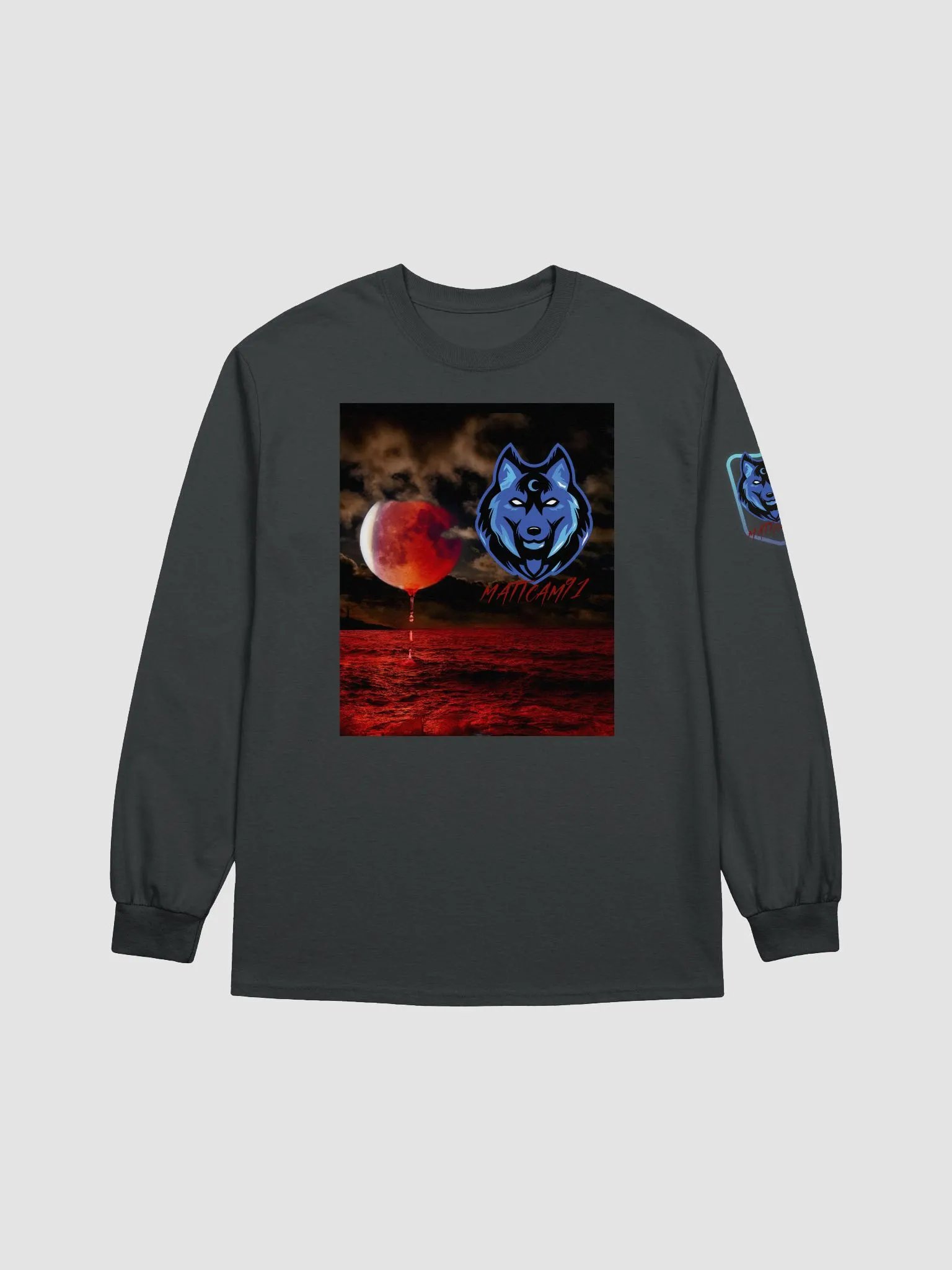 Blood Moon Wolf Long Sleeve product image (3)
