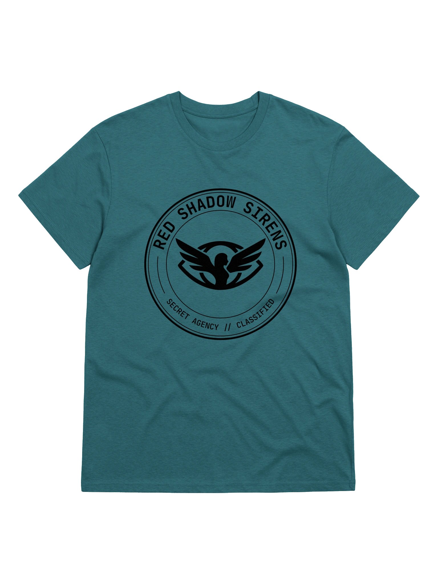 Organic cotton t-shirt (agency roundel logo, black) product image (1)