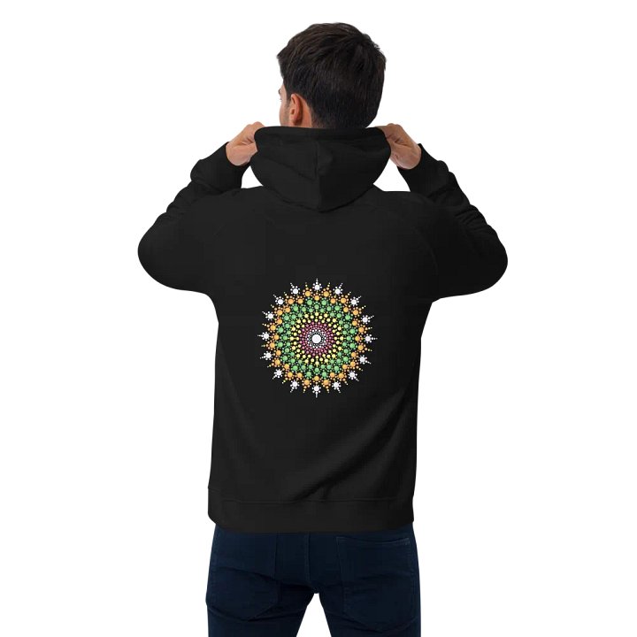 Pastel Dot Mandala Unisex Eco Hoodie product image (2)