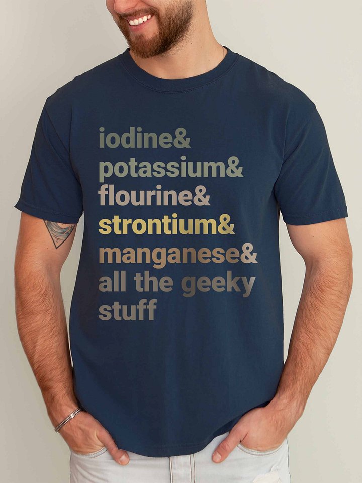 Reef Tank Trace Elements Shirt – Iodine, Potassium & Strontium Reef Aquarium Tee product image (2)