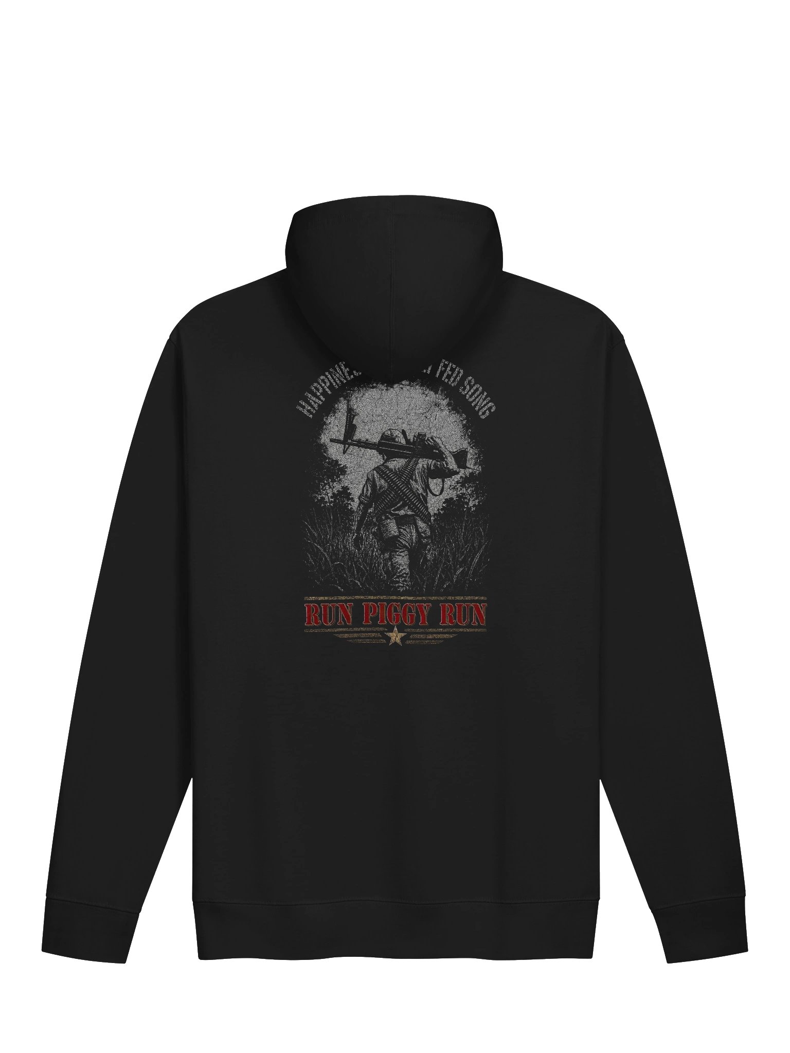 Run Piggy Run "Happiness Is a Belt Fed Song" M60 Gunner Hoodie product image (1)