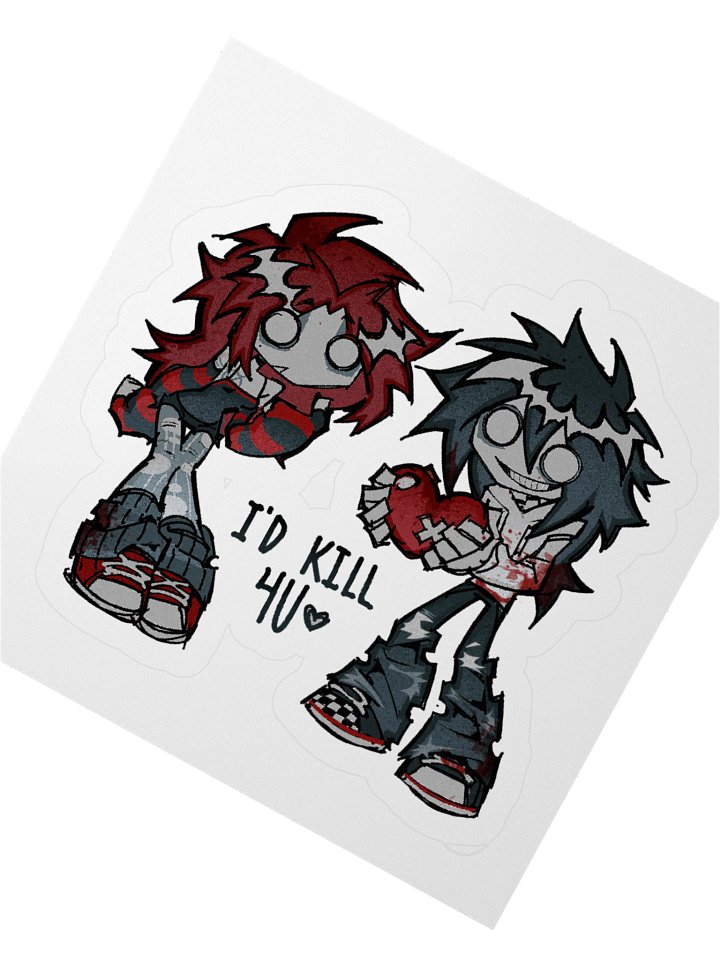 JEFFGHOST "ID KILL 4U" STICKER product image (8)