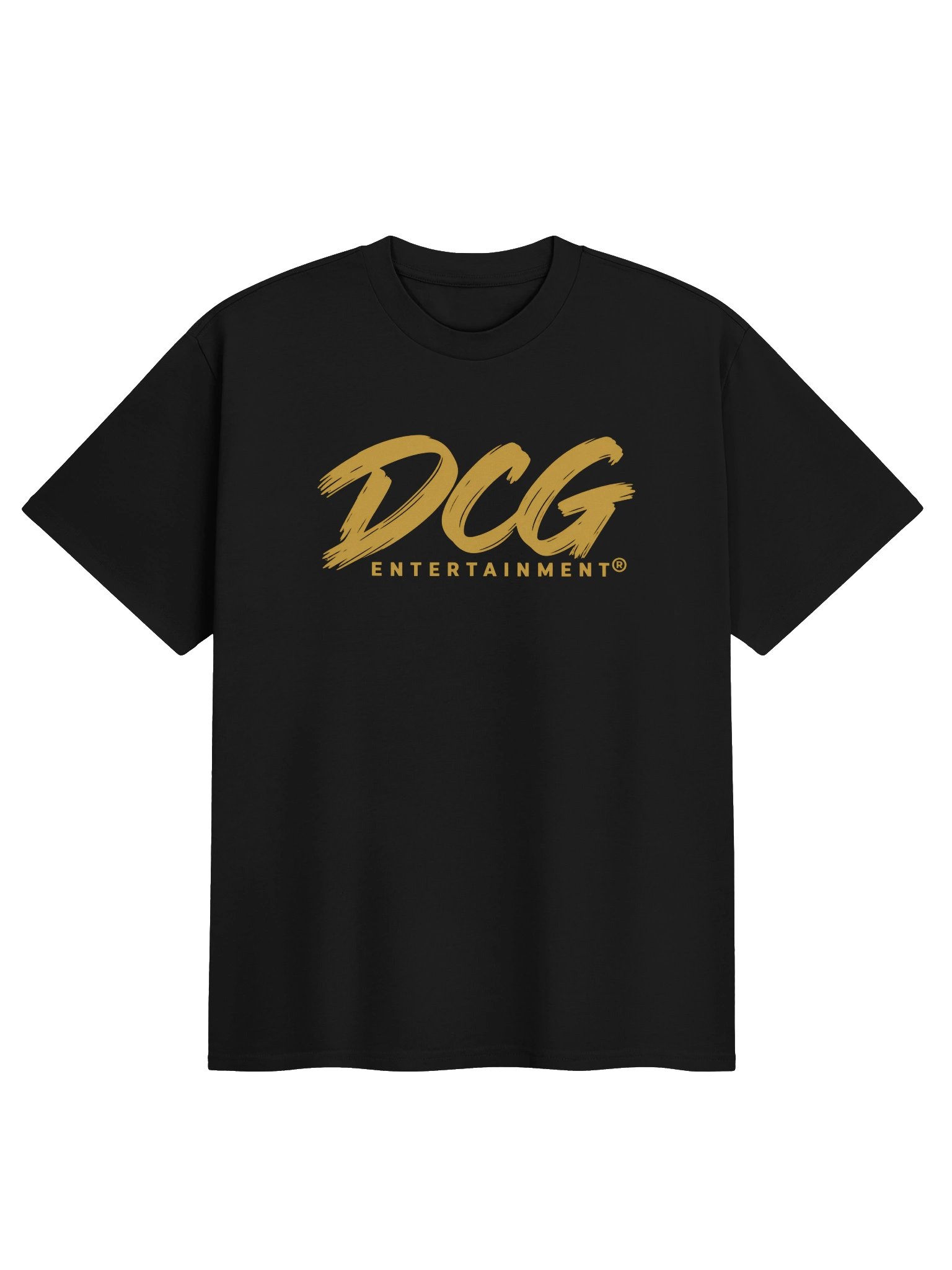 DCG Signature Heavyweight T-Shirt – Gold Logo on Black product image (1)
