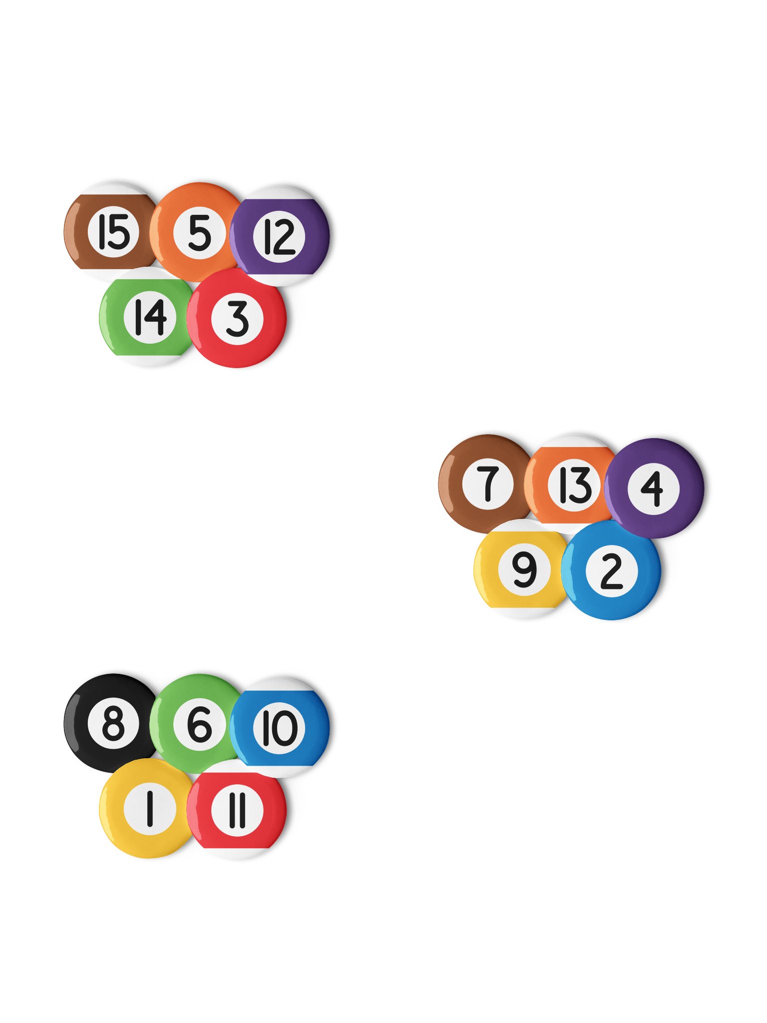 Pool Ball Pins Full Collection product image (1)