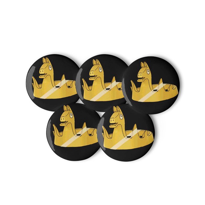Set of crowns pin buttons product image (3)