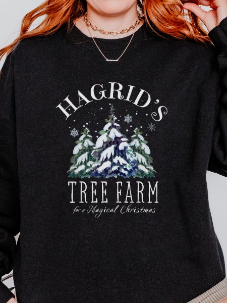 Magical Tree Farm Christmas Cozy Minimalist Sweatshirt product image (20)