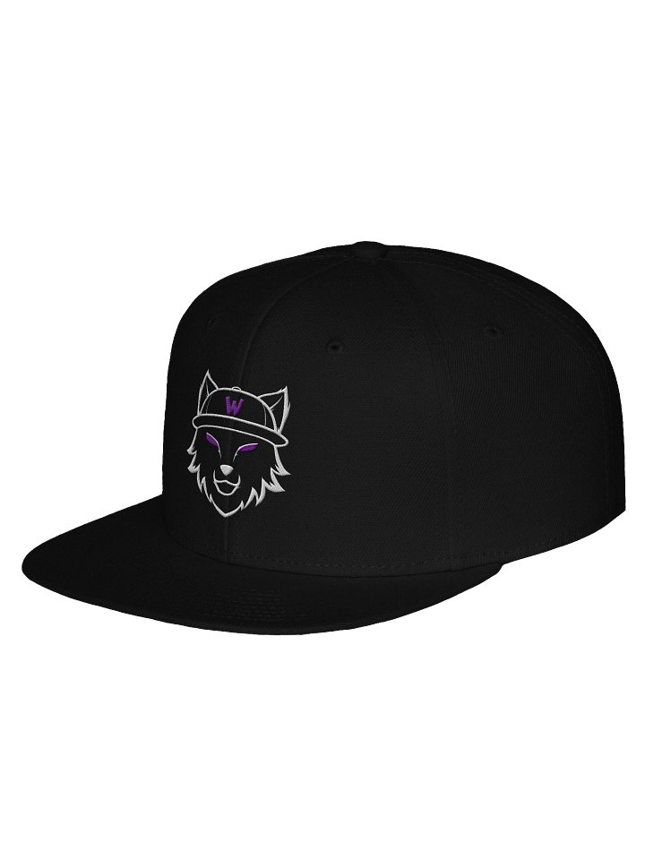 wolf_eyed Logo White Outline Snapback Hat product image (17)
