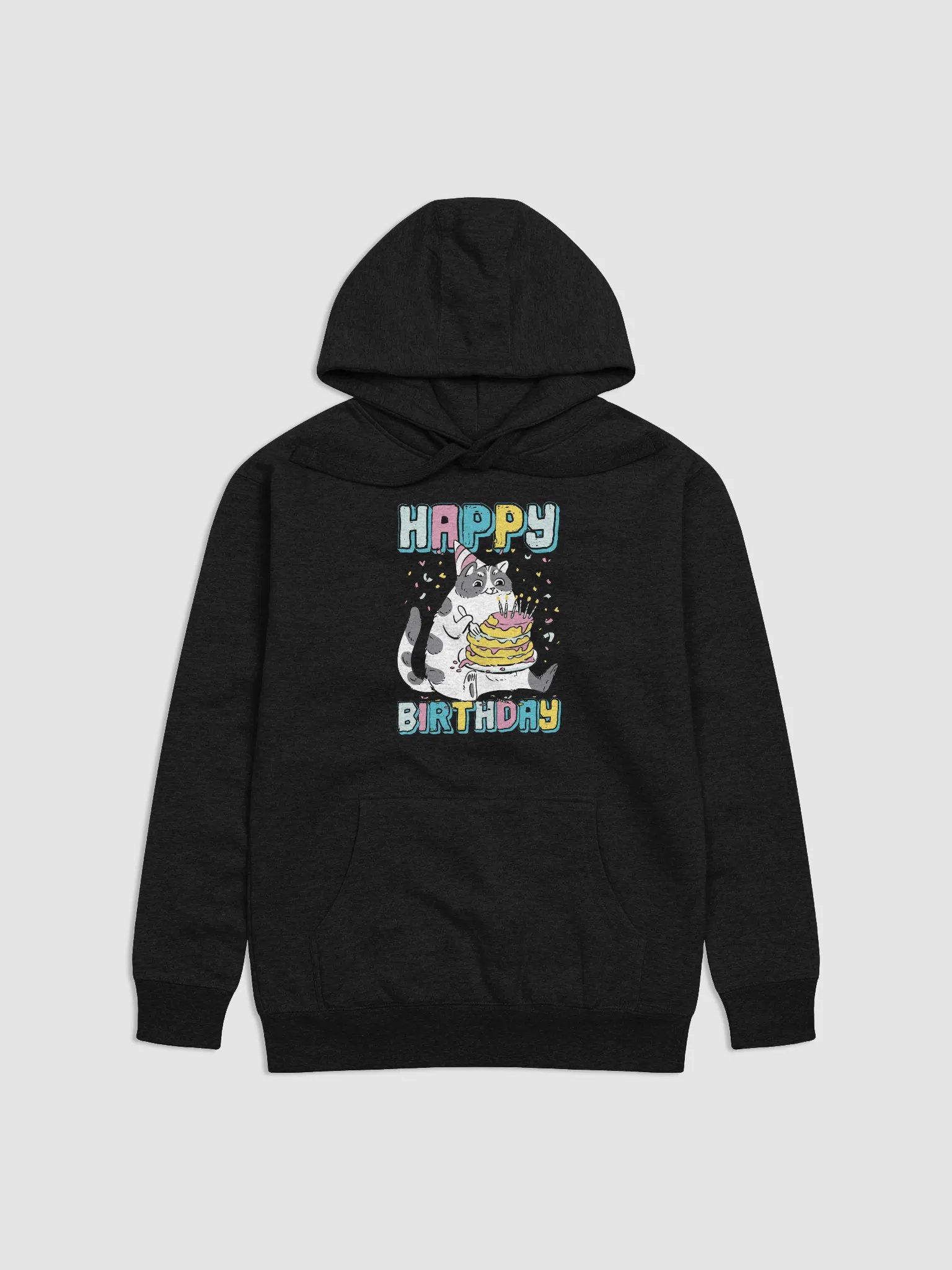 Happy Birthday (Cat With Cake) Hoodie 1 product image (1)