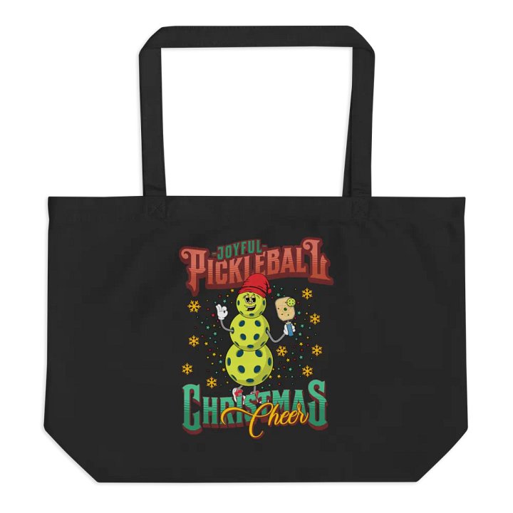 Joyful Pickleball Christmas Cheer Snowman Tote product image (1)