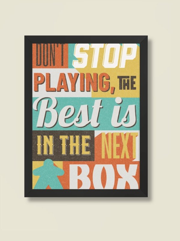 Retro Ransom Note Collage Board Game Room - FRAMED product image (1)