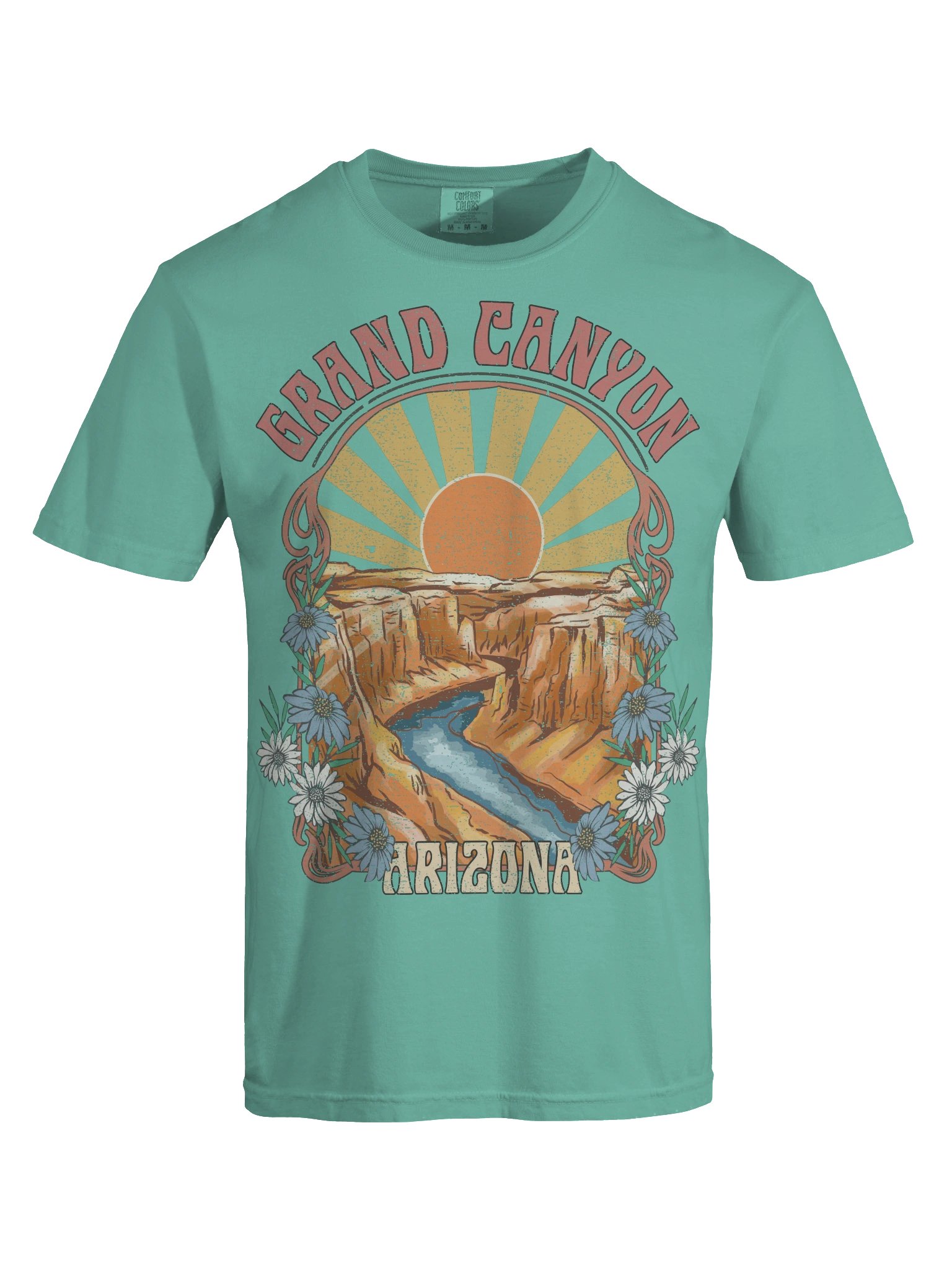 Grand Canyon Arizona Shirt – Vintage Canyon River Sunset Retro Travel Tee product image (8)