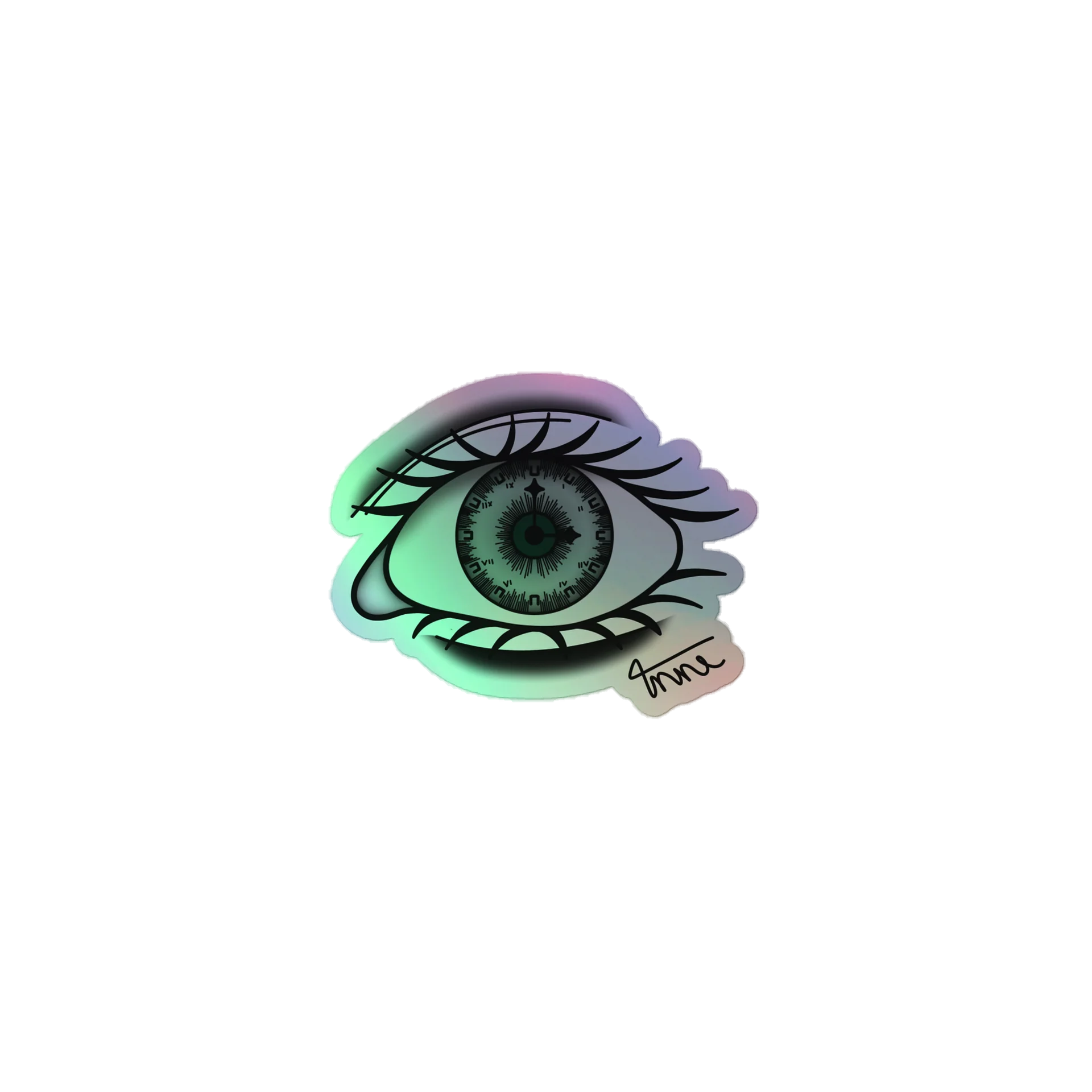 Eye Clock Sticker product image (1)
