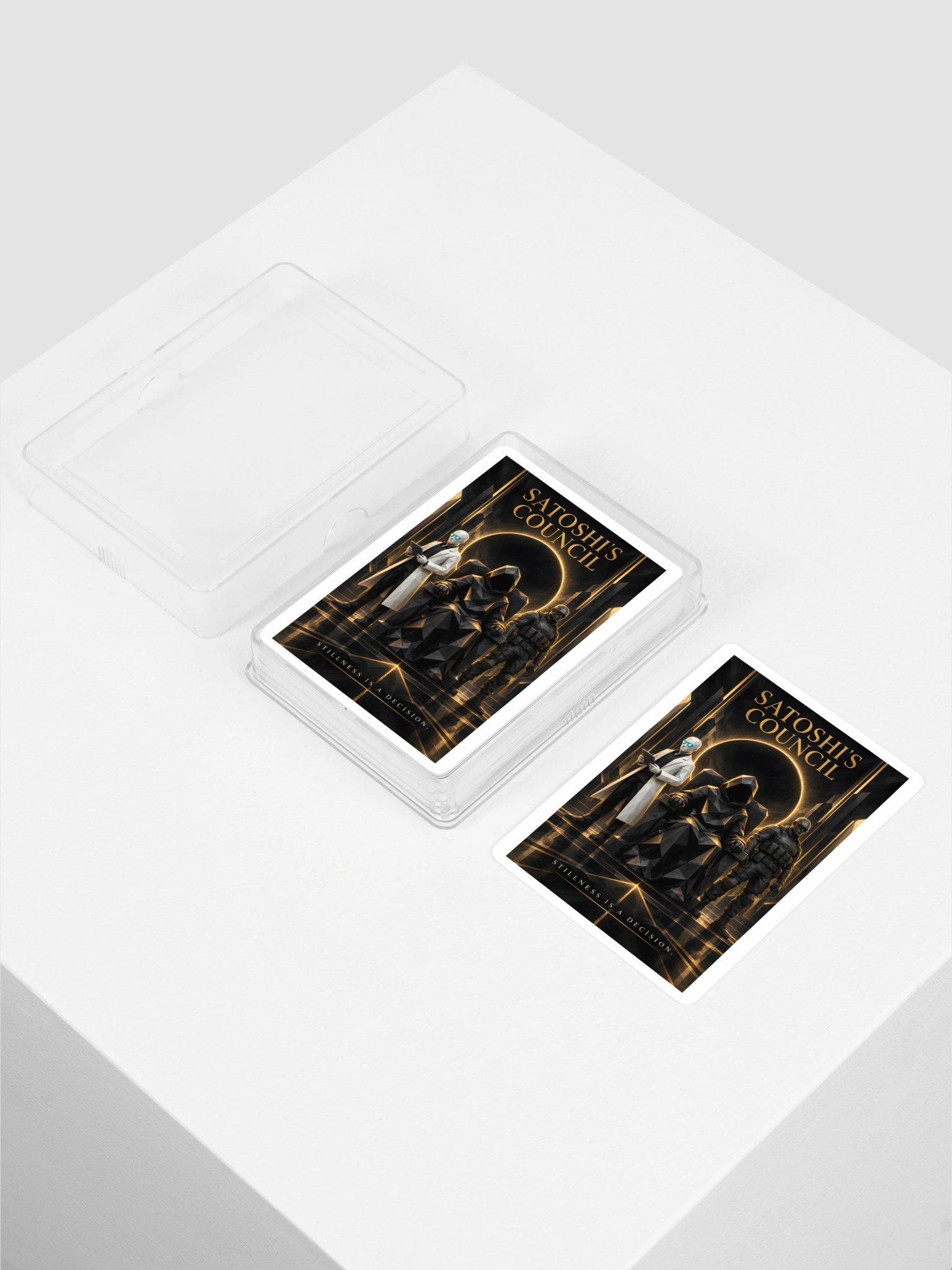Satoshi’s Council — Stillness Is a Decision Playing Cards product image (2)