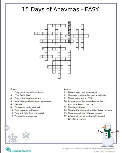 Day 1 of the 15 Days of Anavmas! Did you get these ones right? Let us know!

#anavmas #15daysofamanvas #twitchaffiliate #gami...