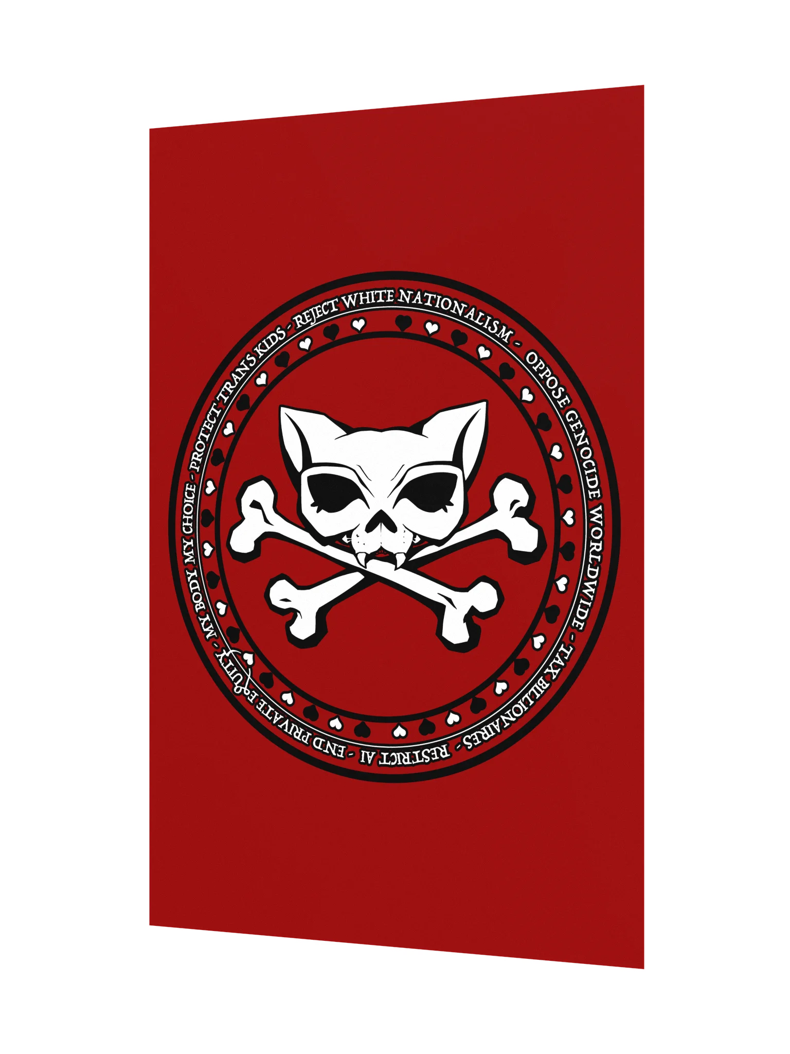 My Politics Kat Skull Red Poster product image (3)