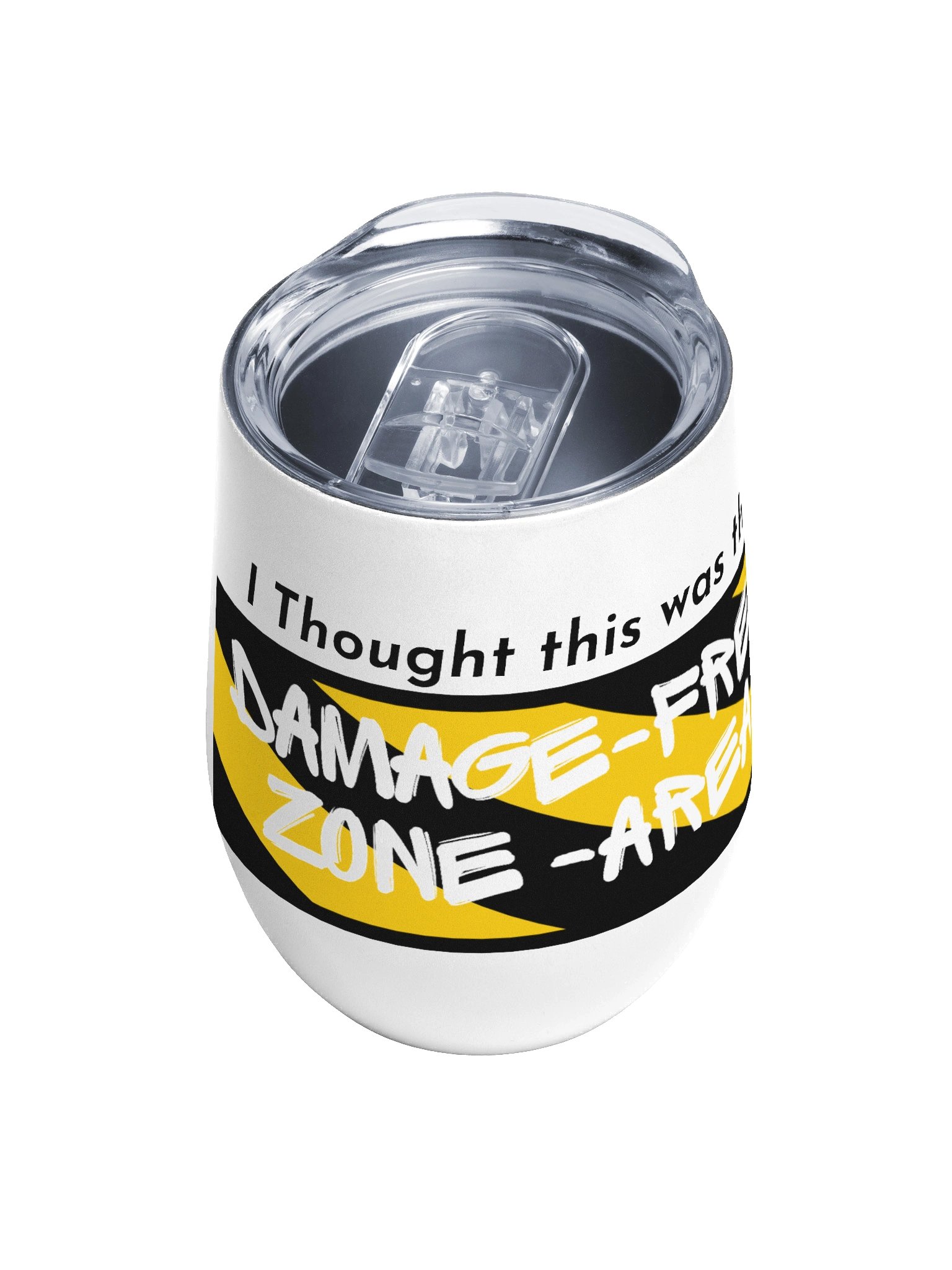 Damage free zone area | Wine Tumbler by Allcolor product image (4)