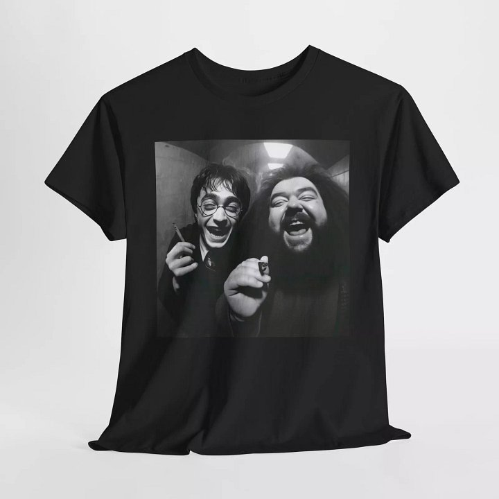 Harry Potter Hagrid Smoking Funny Shirt Novelty product image (1)