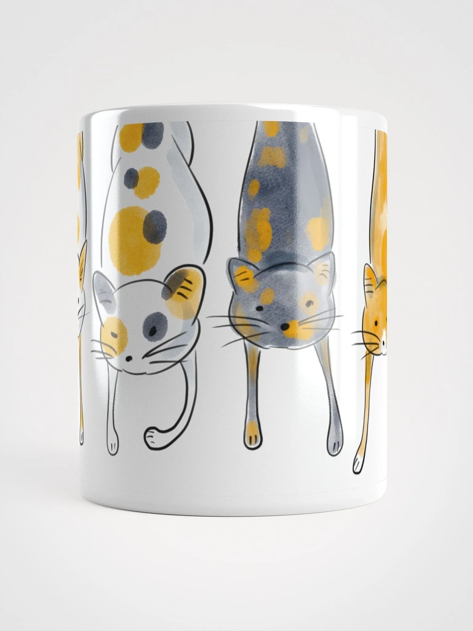 Hand Drawn Feline Friends Mug product image (15)