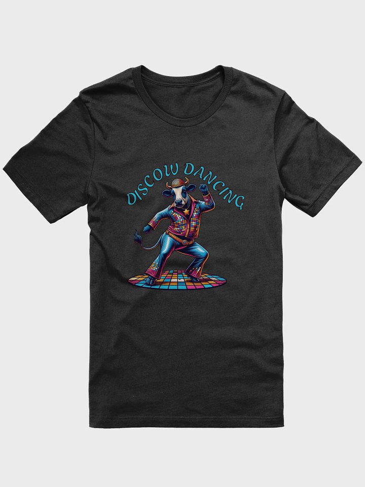 Vintage Disco Dancing Cow T-Shirt - Perfect for Retro Lovers product image (2)