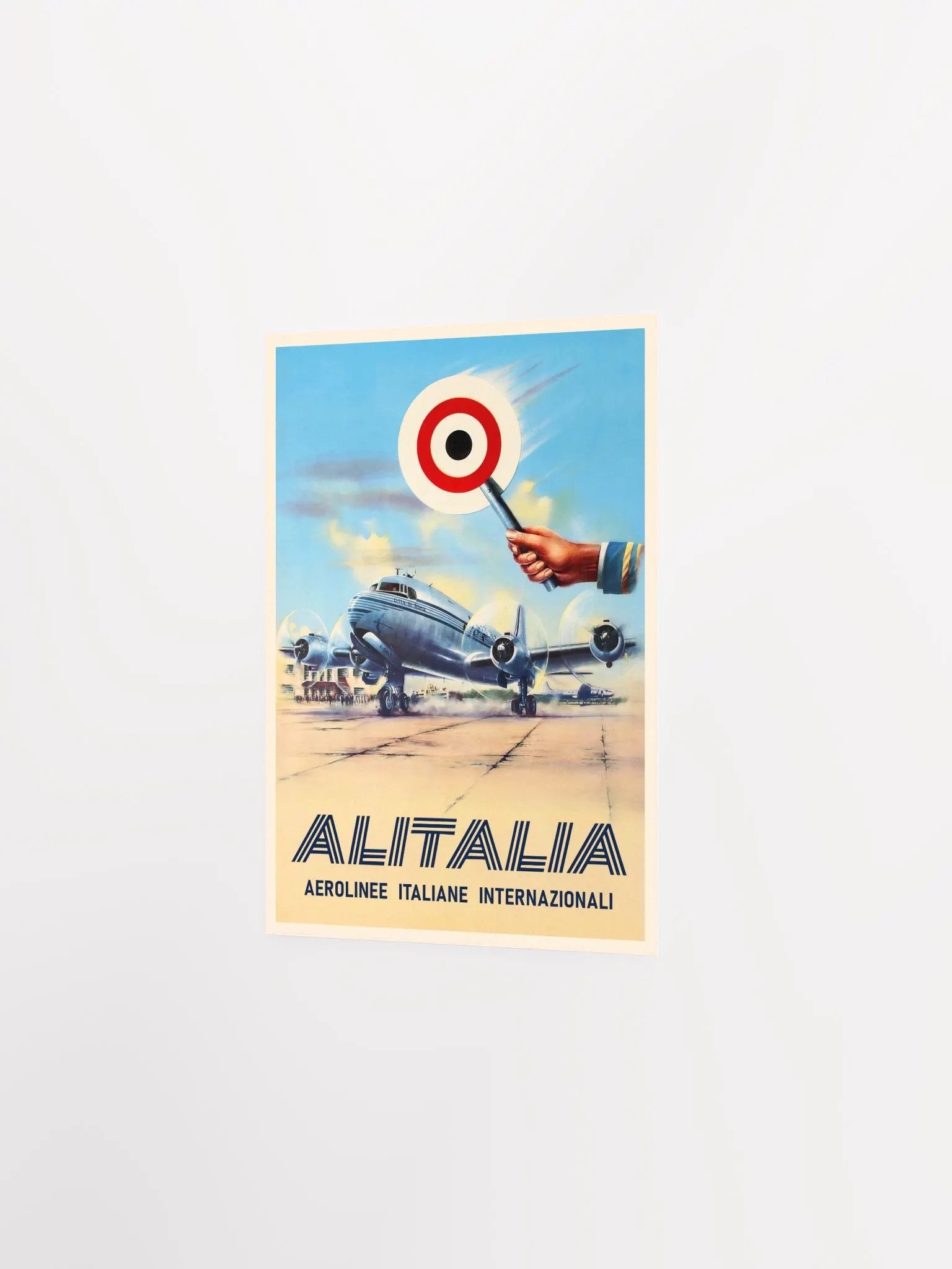 AlItalia (Italy, Air Lines), 1950s — retro vintage travel poster, retro travel art, retro travel wall art product image (7)
