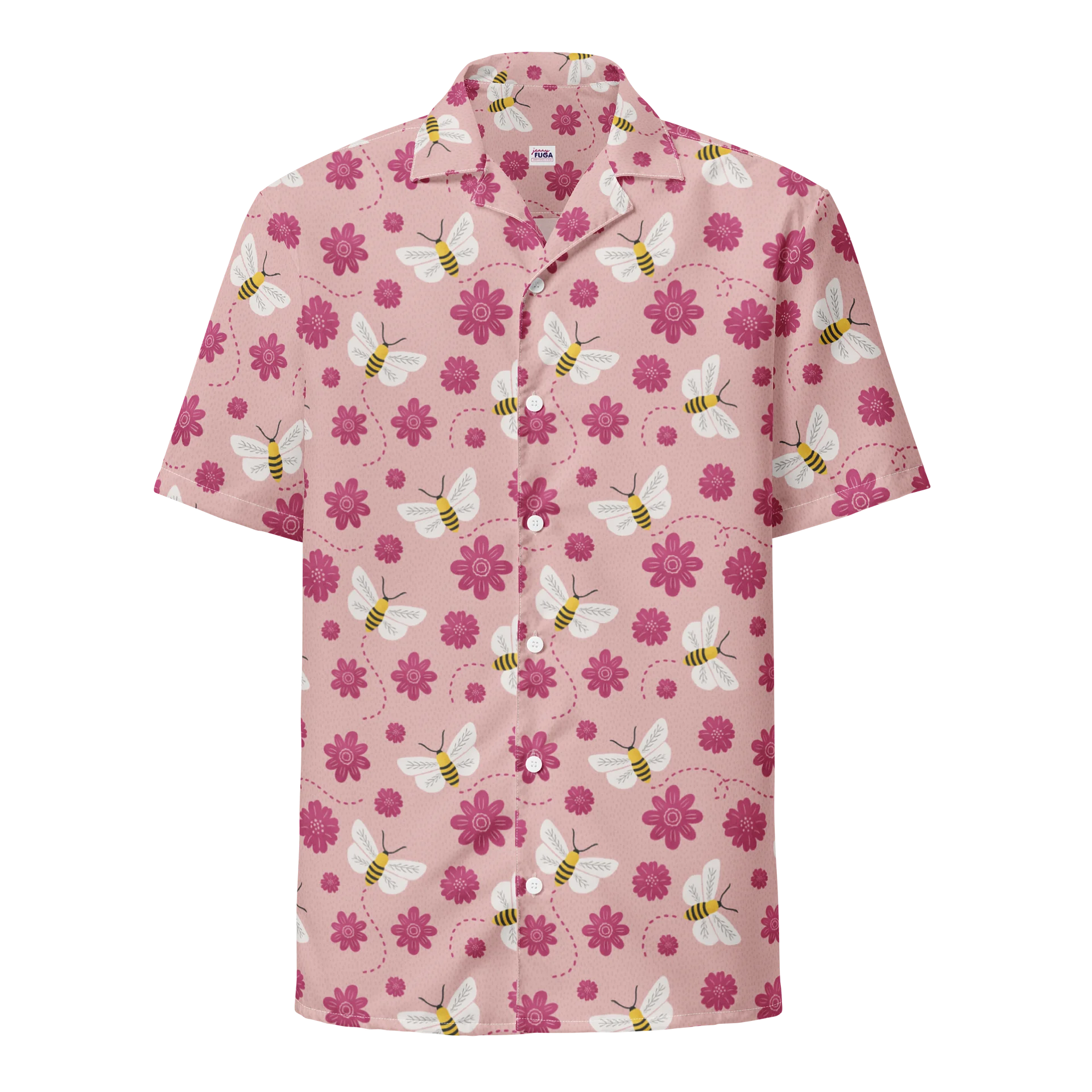 Little Pink Bees Hawaiian Shirt product image (1)