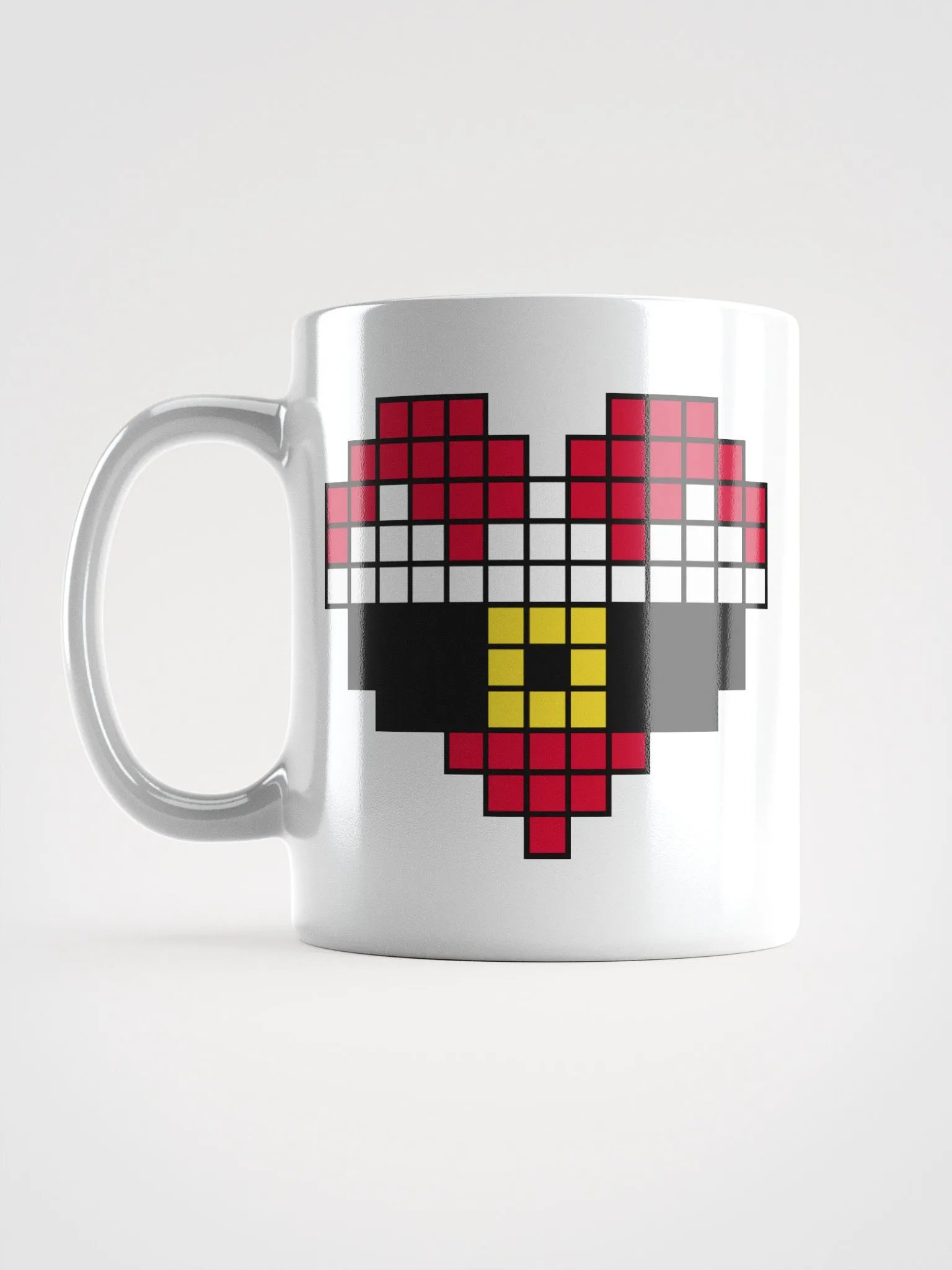 Santa Heart White Glossy Mug product image (1)