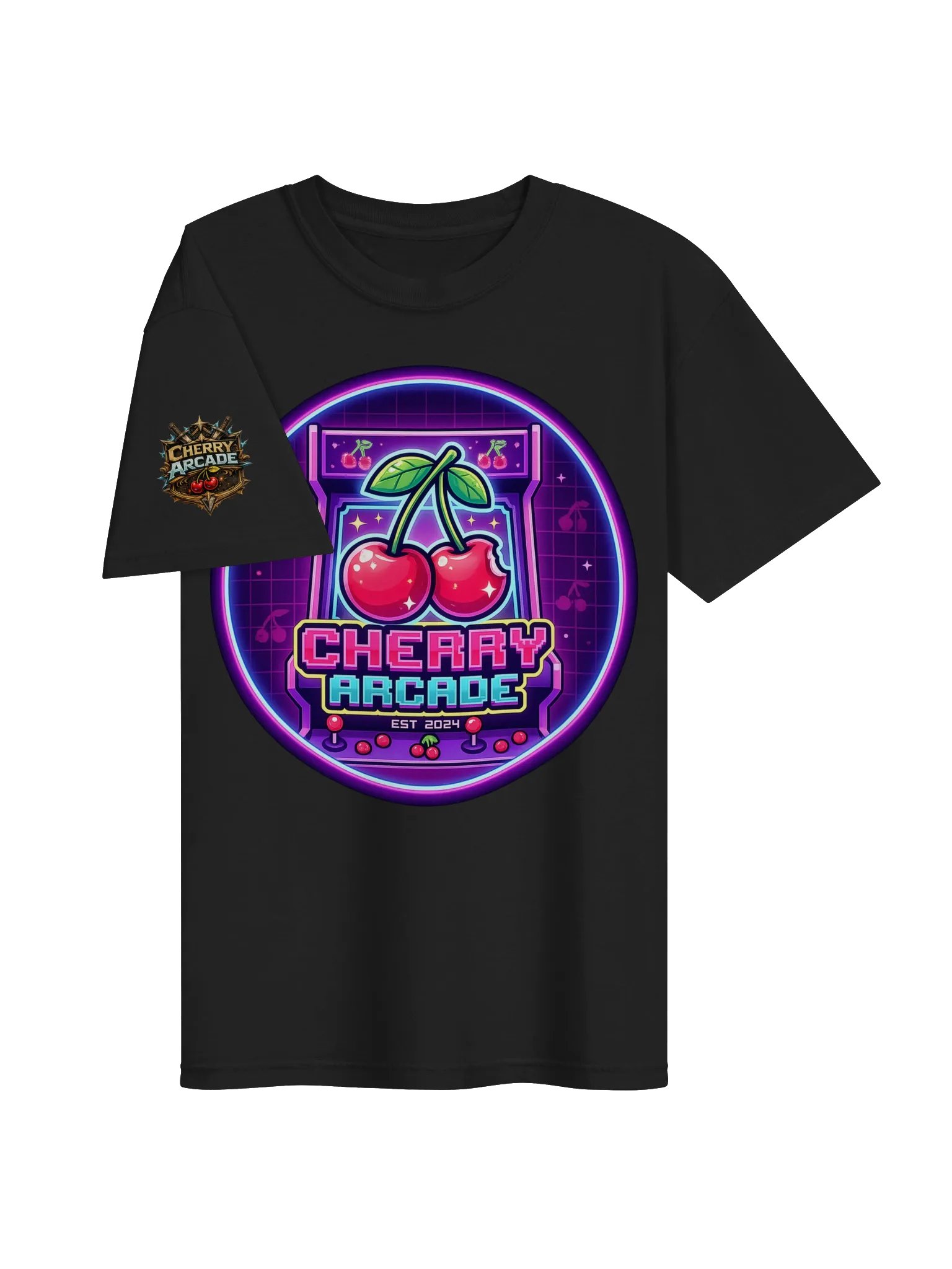 Cherry Arcade Neon Logo Tee product image (3)