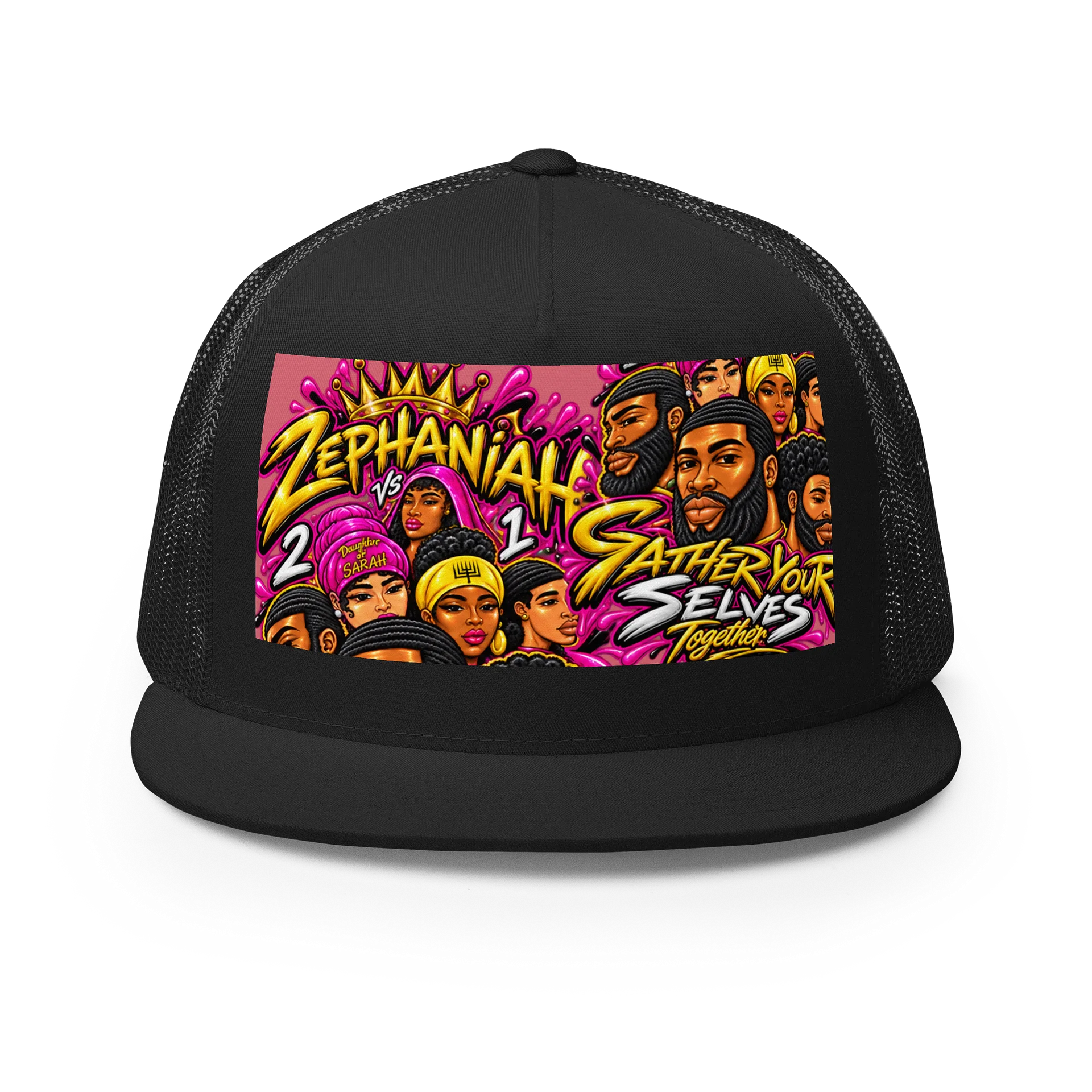 Zephaniah 2 vs 1 Graphic Trucker Cap product image (1)