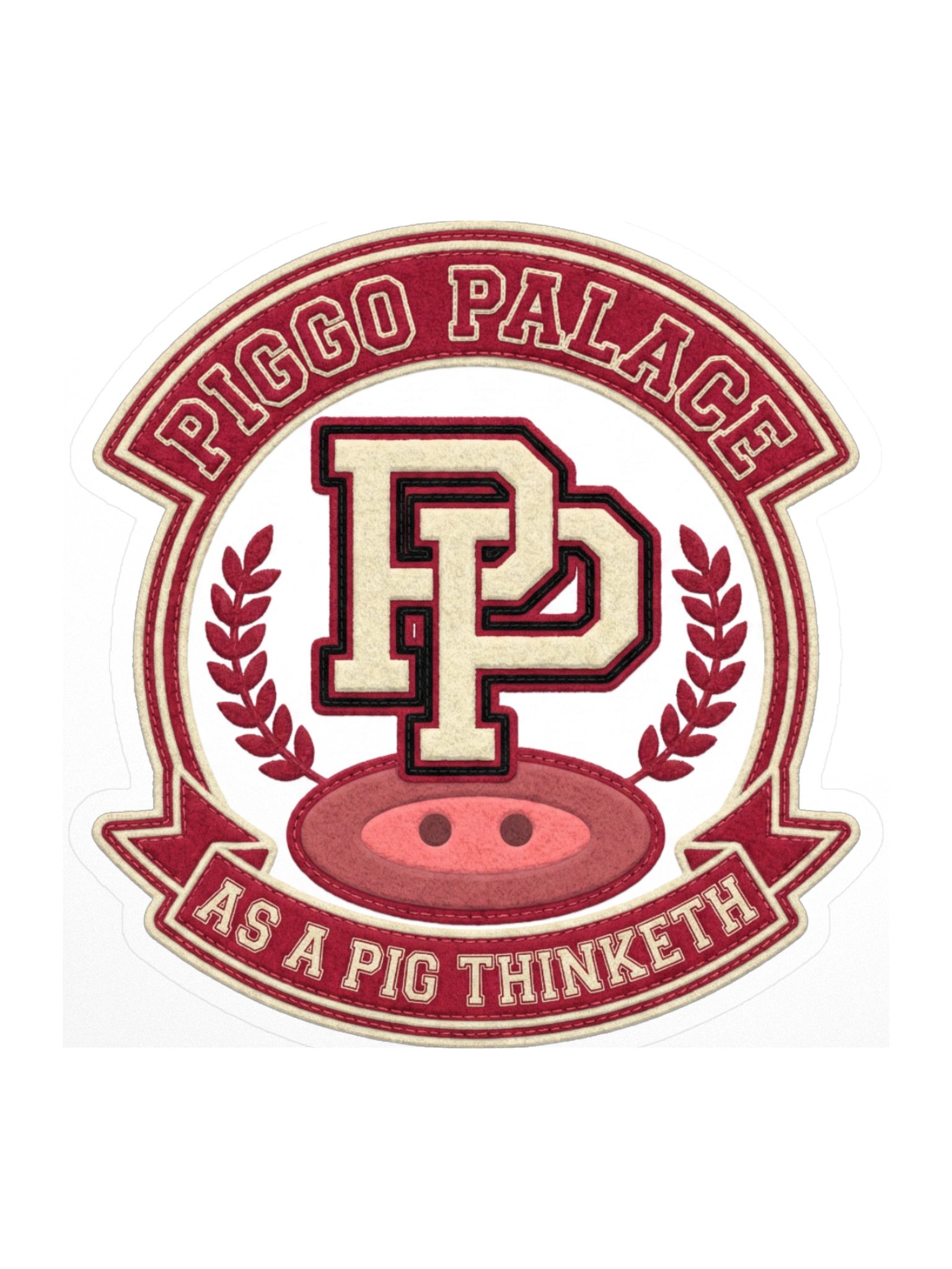 Piggo Palace Letterman Crest Sticker product image (3)