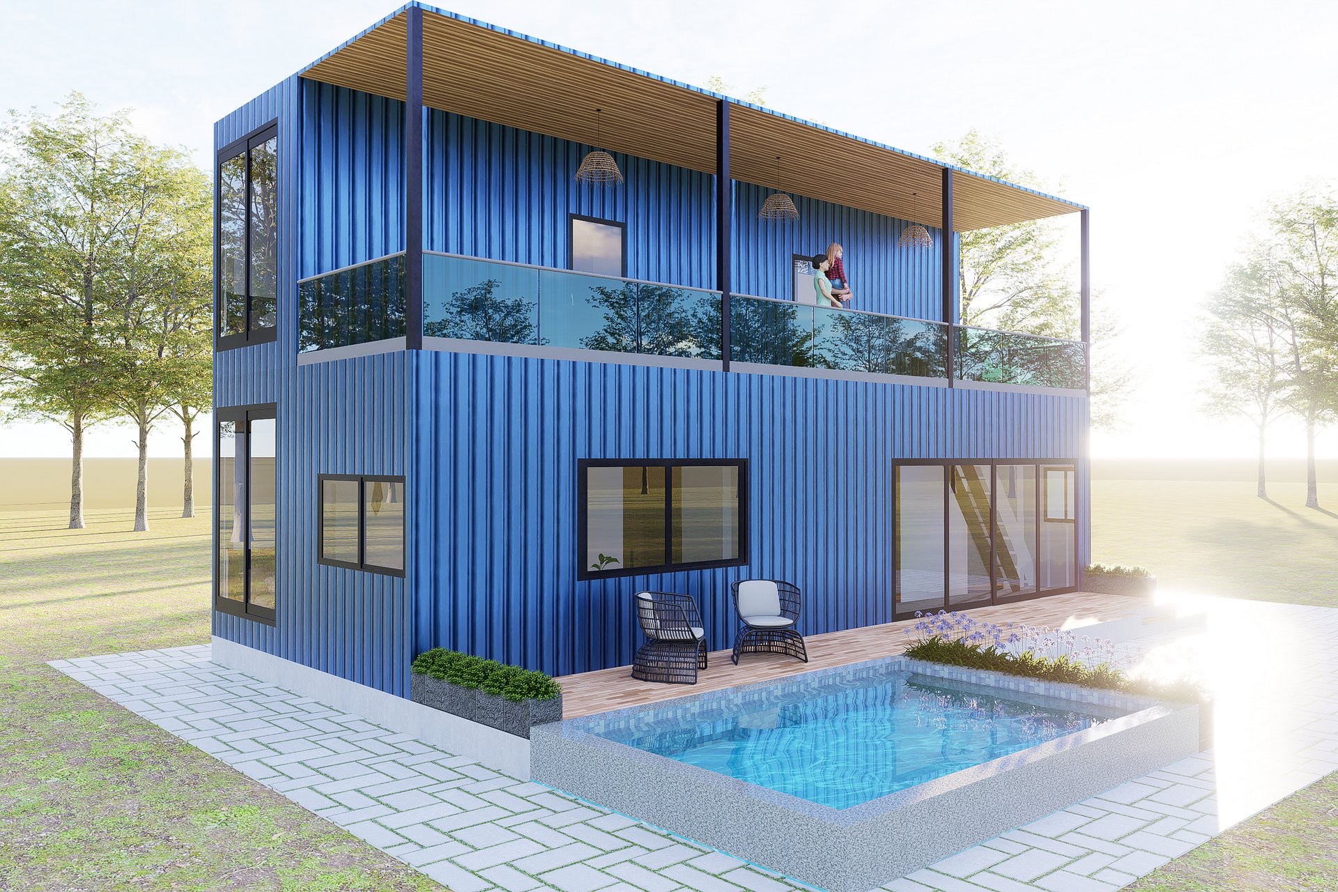 2-Storey 4BHK Container House product image (4)