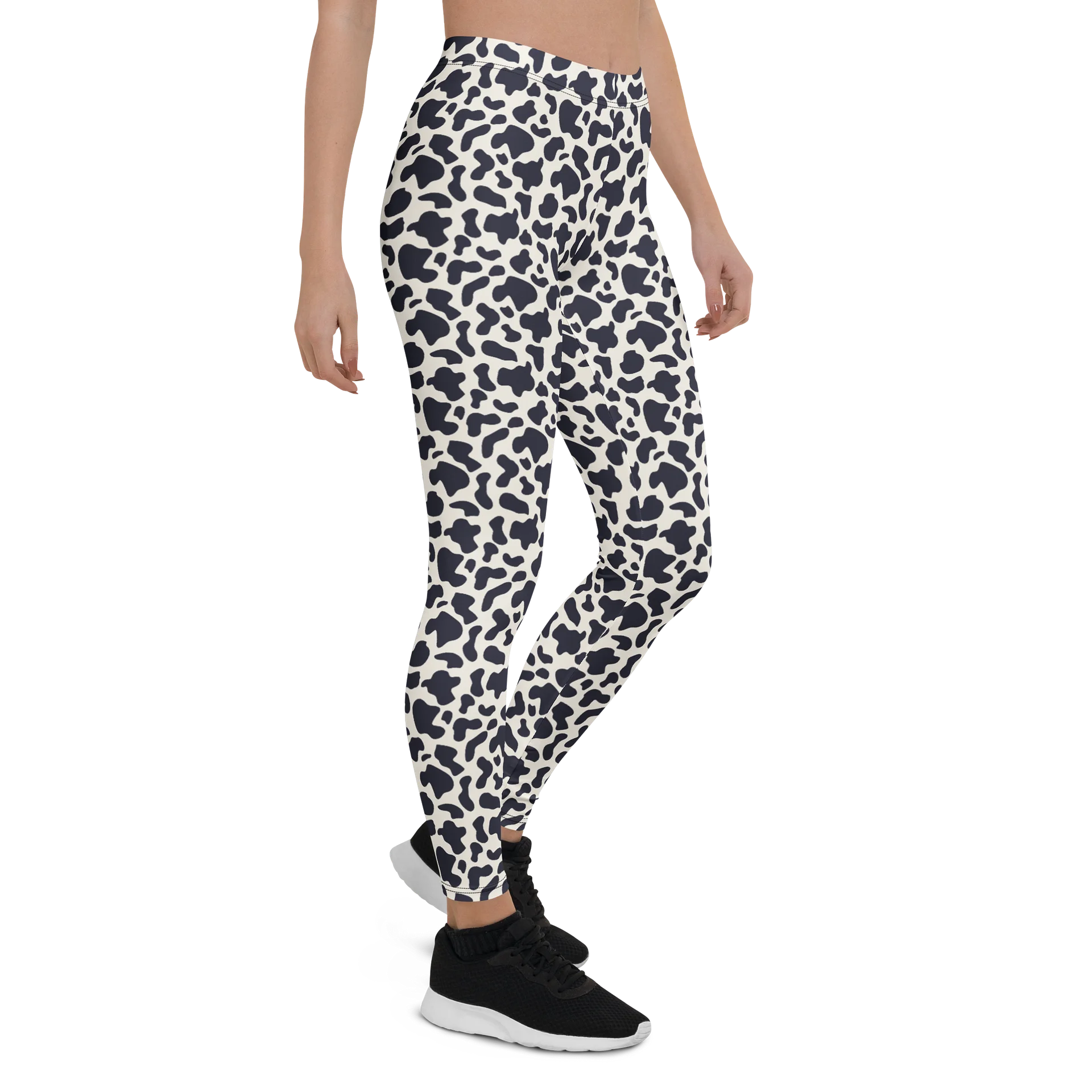Comfortable Abstract Leggings Bold Black Animal Print product image (5)