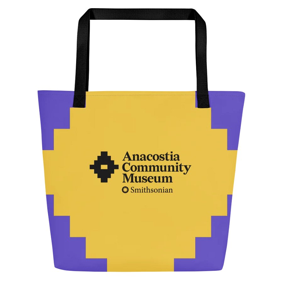 Powered by the People Tote (Purple/Yellow) Image 3
